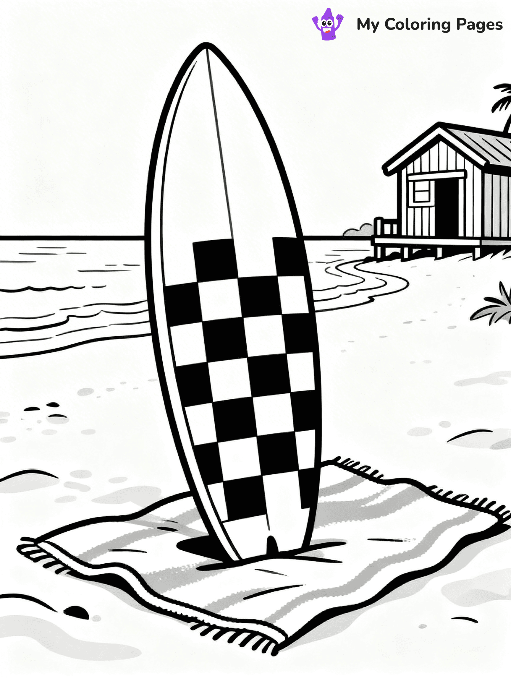 Surfboard Coloring Pages - 3