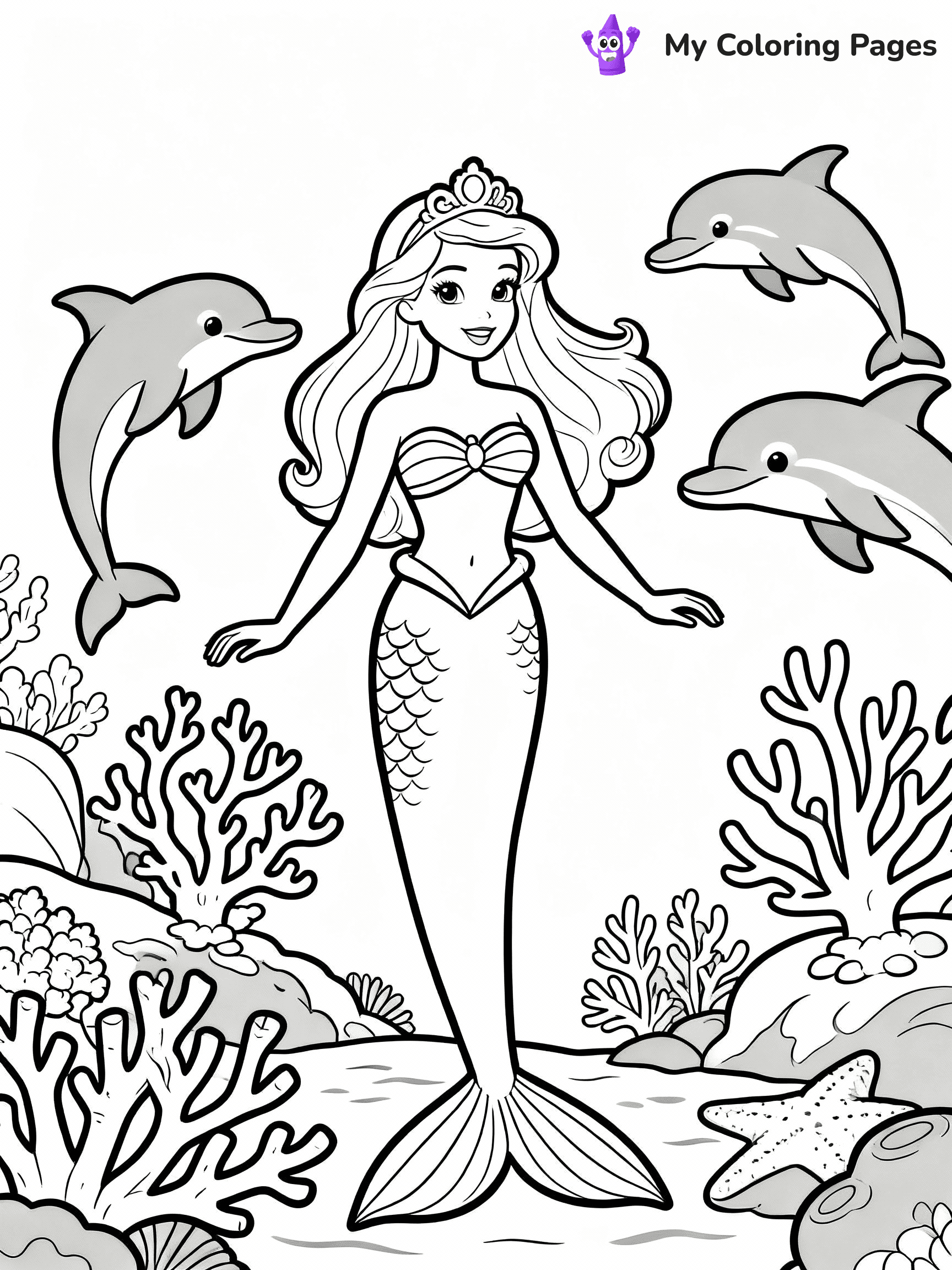 Barbie Mermaid Coloring Pages - 29