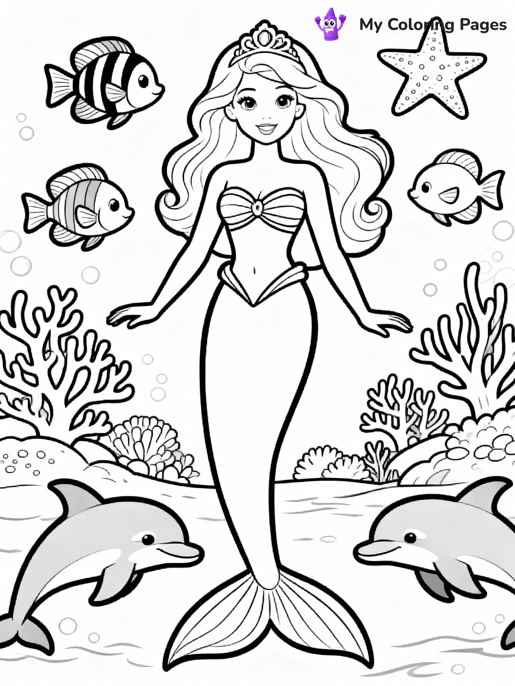 Barbie Mermaid Coloring Pages - 28
