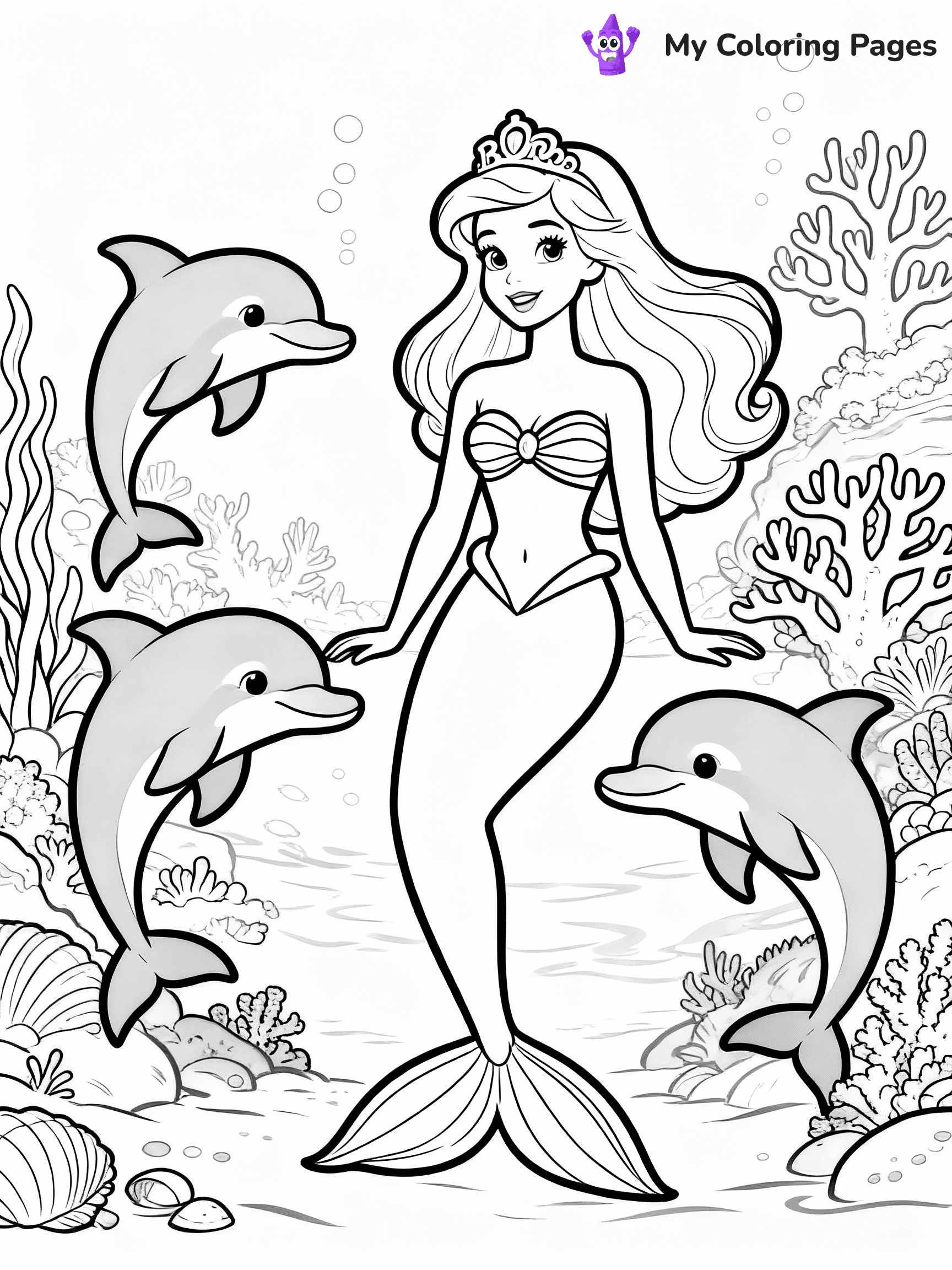 Barbie Mermaid Coloring Pages - 27