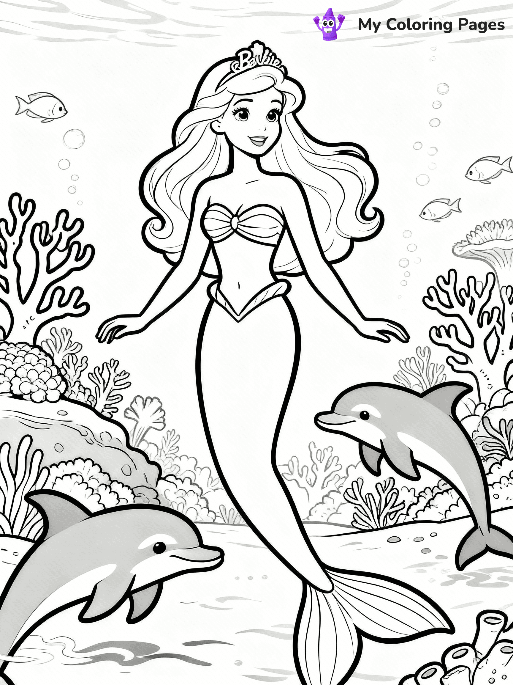 Barbie Mermaid Coloring Pages - 25
