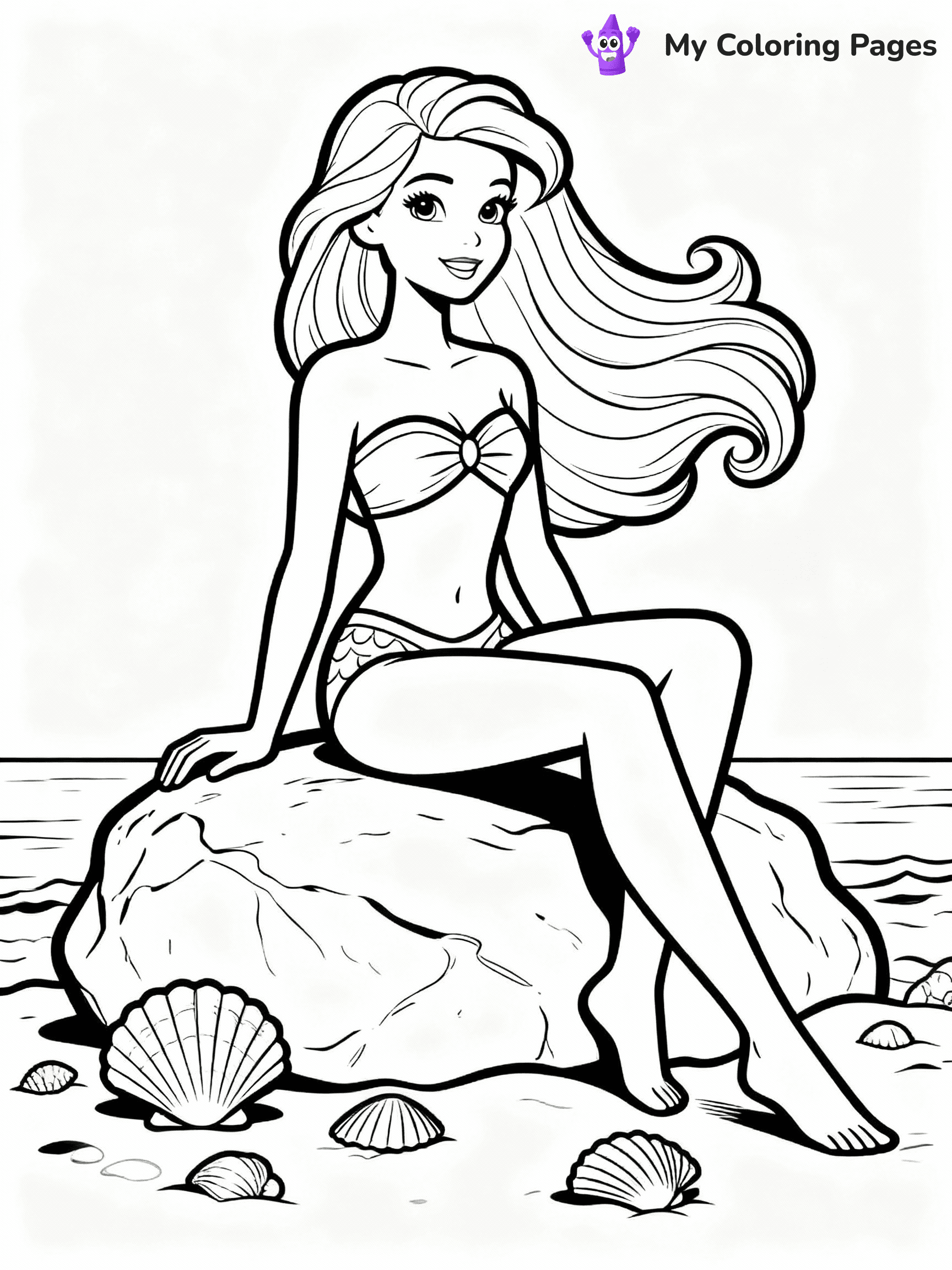 Barbie Mermaid Coloring Pages - 21