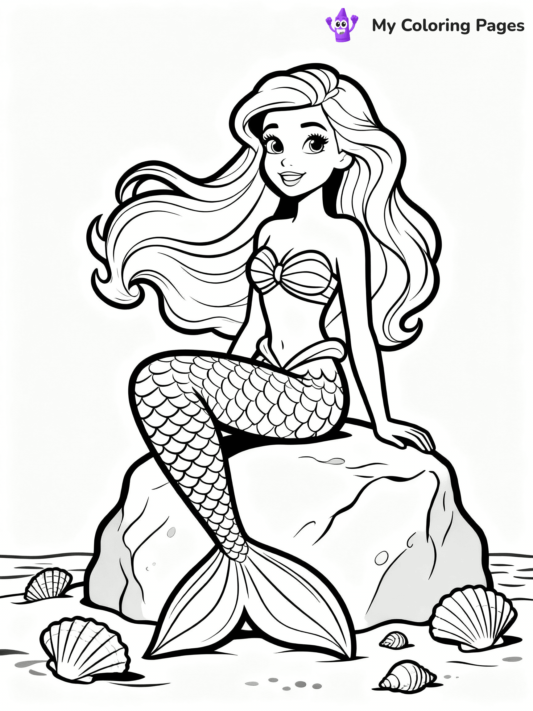 Barbie Mermaid Coloring Pages - 19