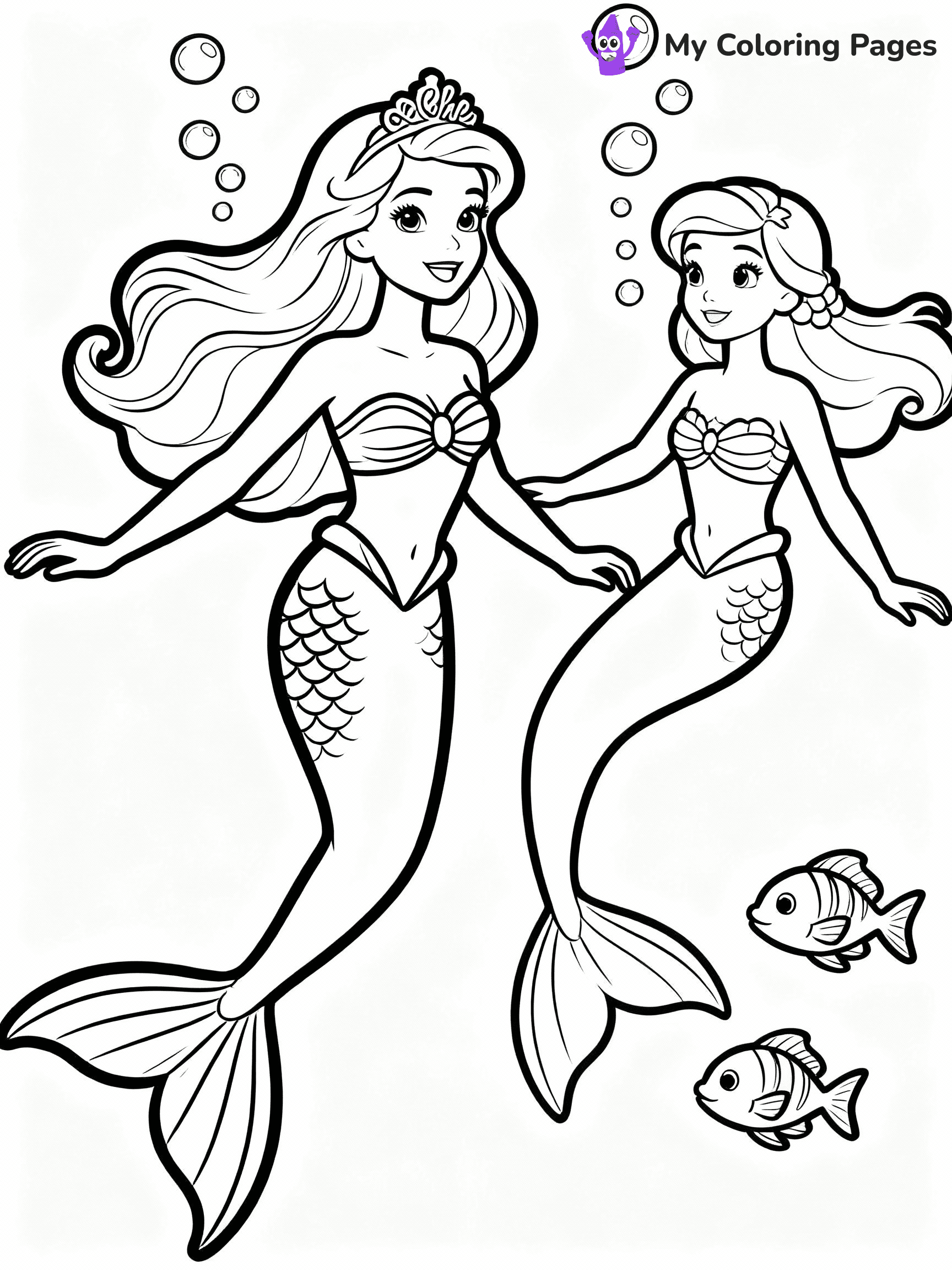 Barbie Mermaid Coloring Pages - 13