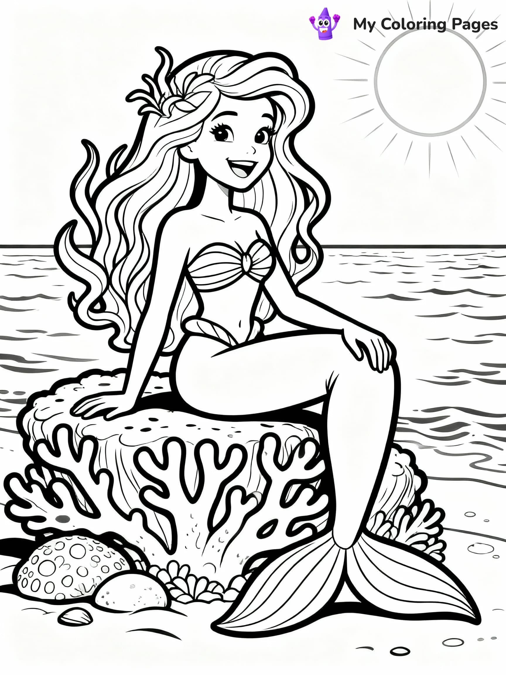 Barbie Mermaid Coloring Pages - 12