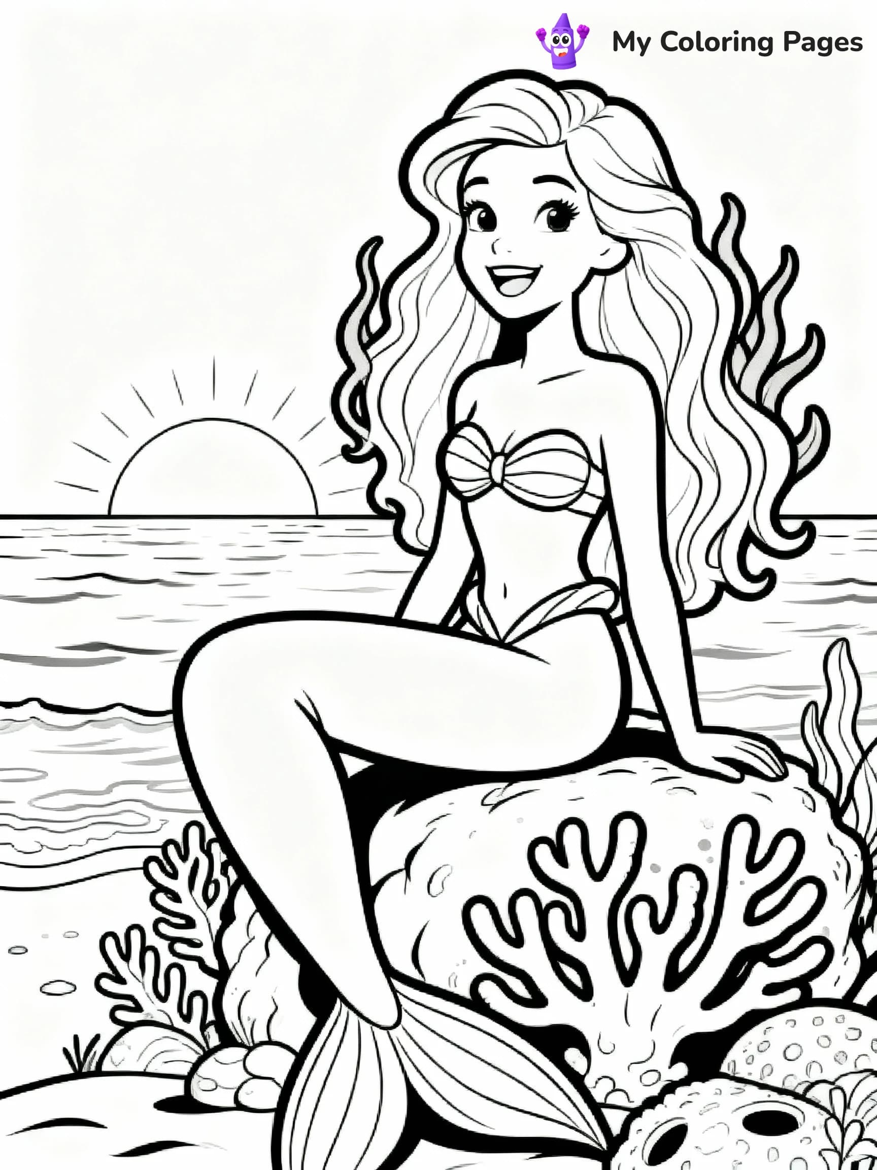 Barbie Mermaid Coloring Pages - 11