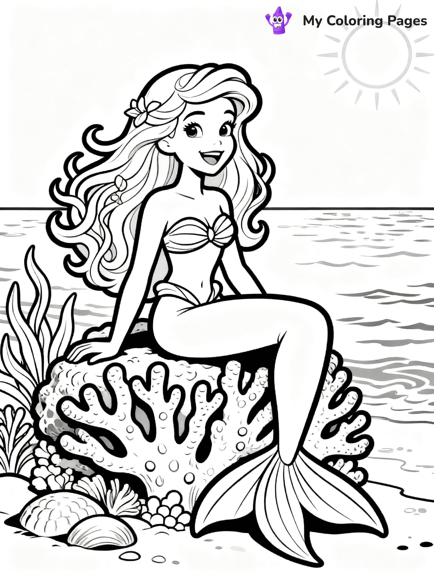 Barbie Mermaid Coloring Pages - 10