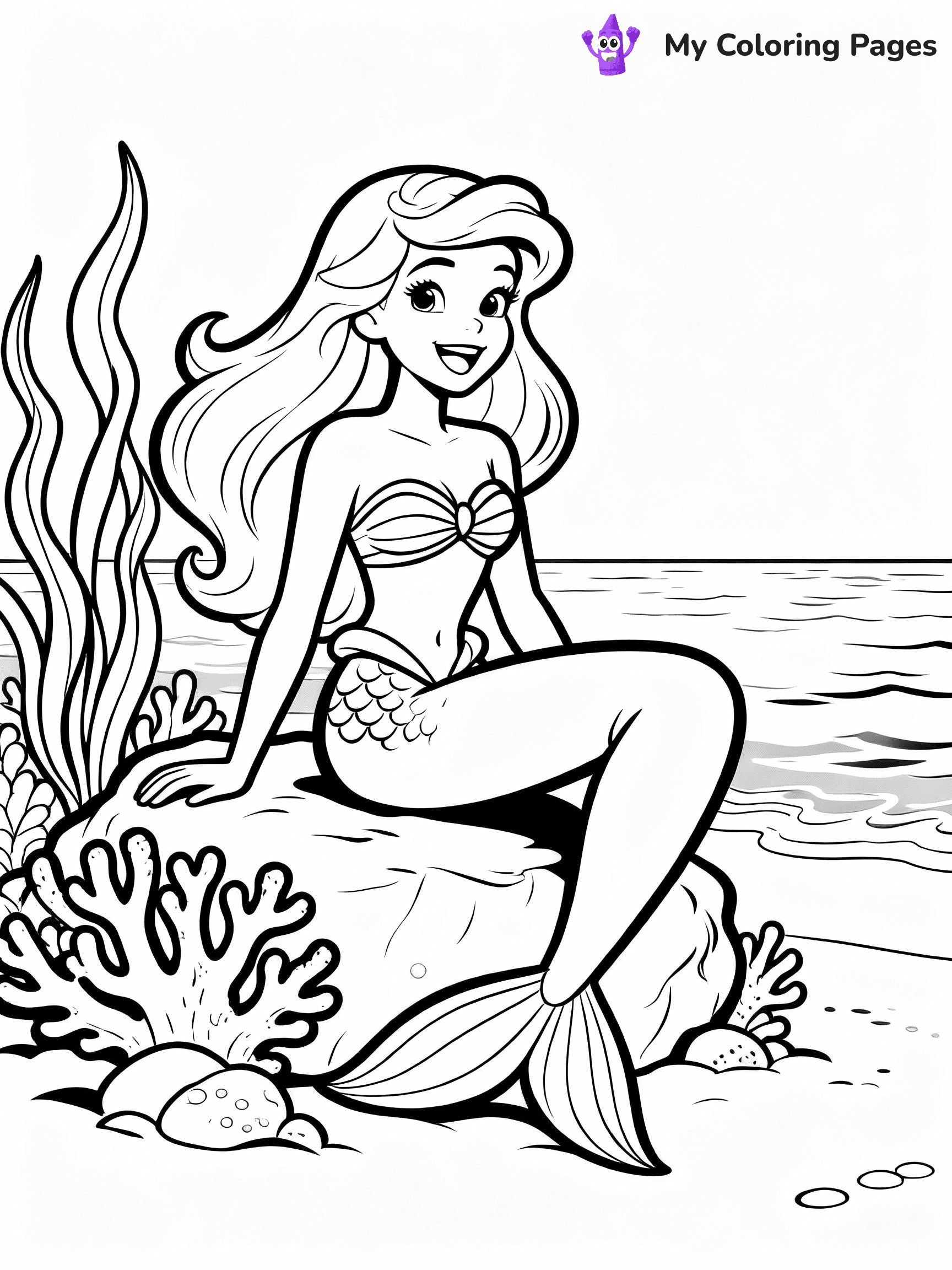 Barbie Mermaid Coloring Pages - 8
