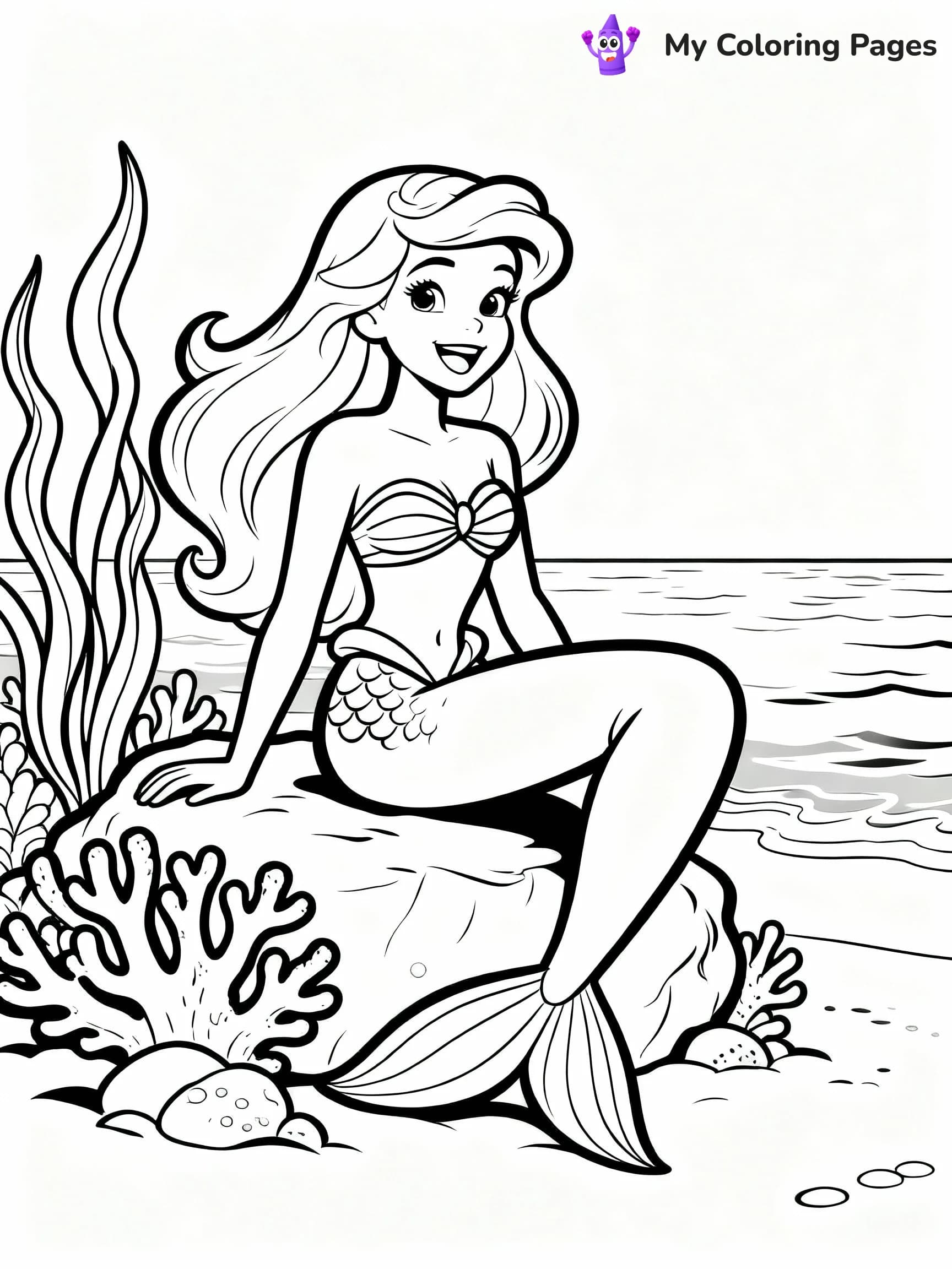 Barbie Mermaid Coloring Pages - 8