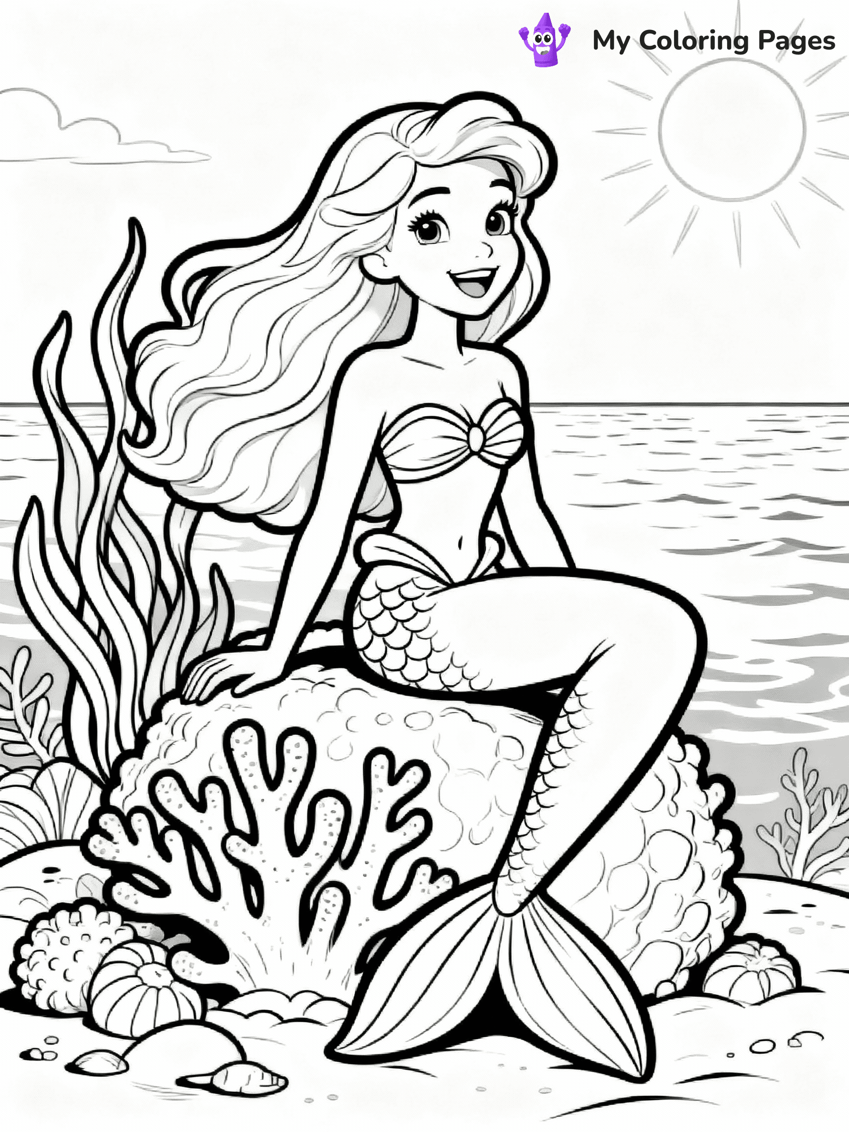 Barbie Mermaid Coloring Pages - 7