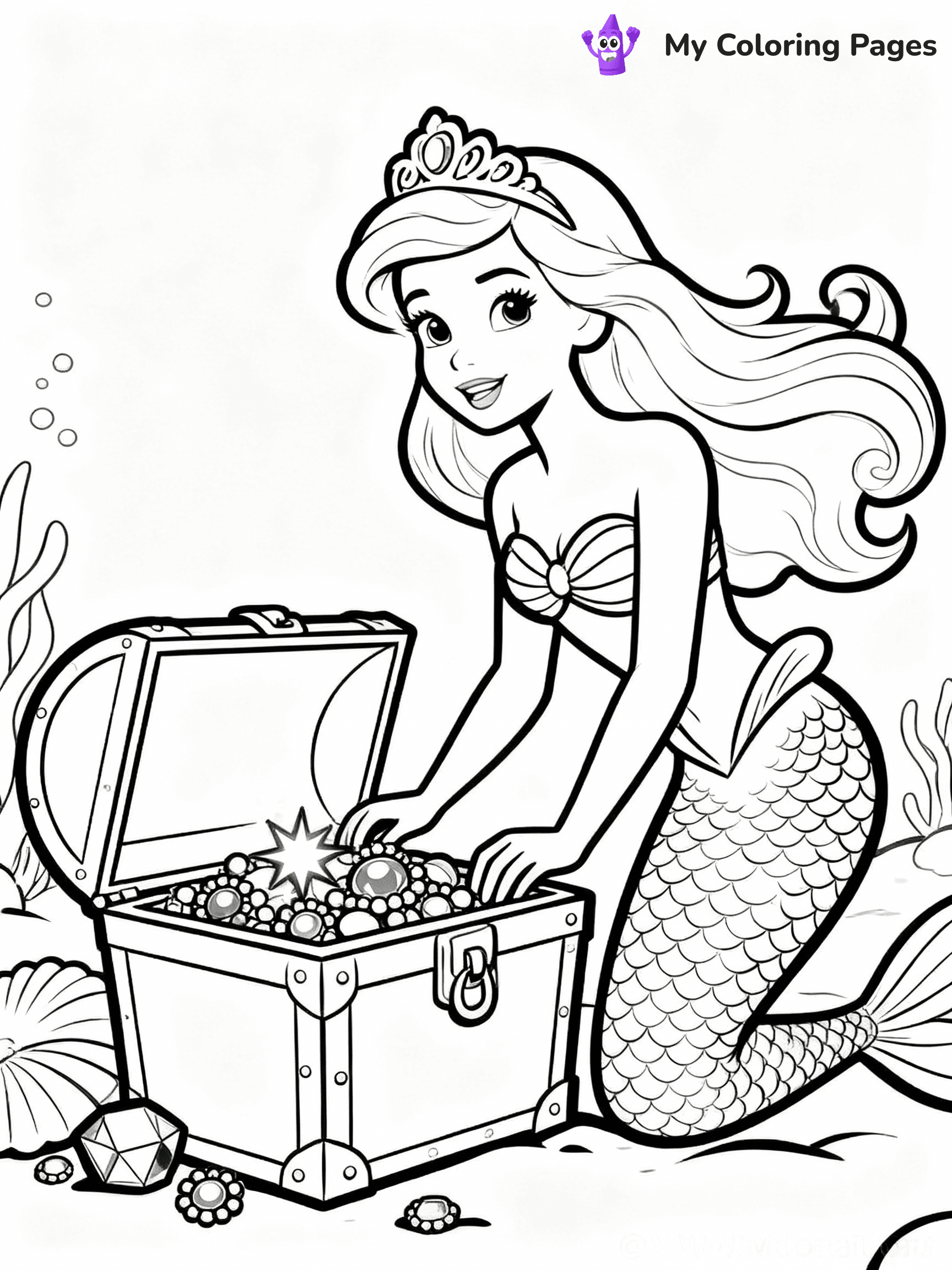 Barbie Mermaid Coloring Pages - 5