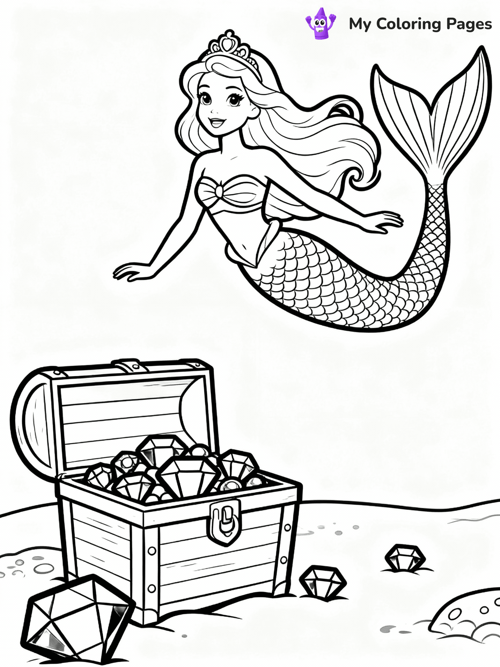 Barbie Mermaid Coloring Pages - 3