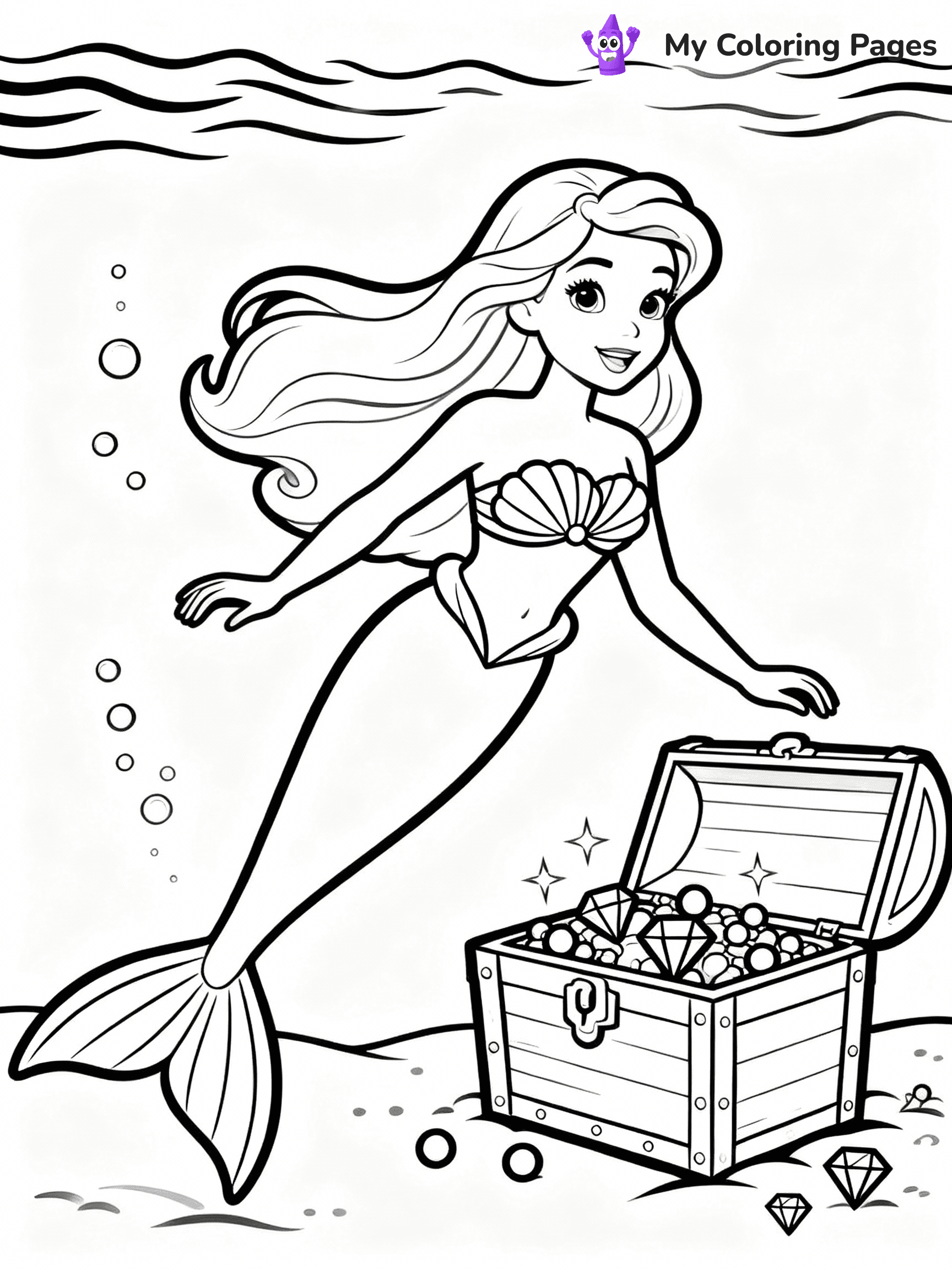Barbie Mermaid Coloring Pages - 2