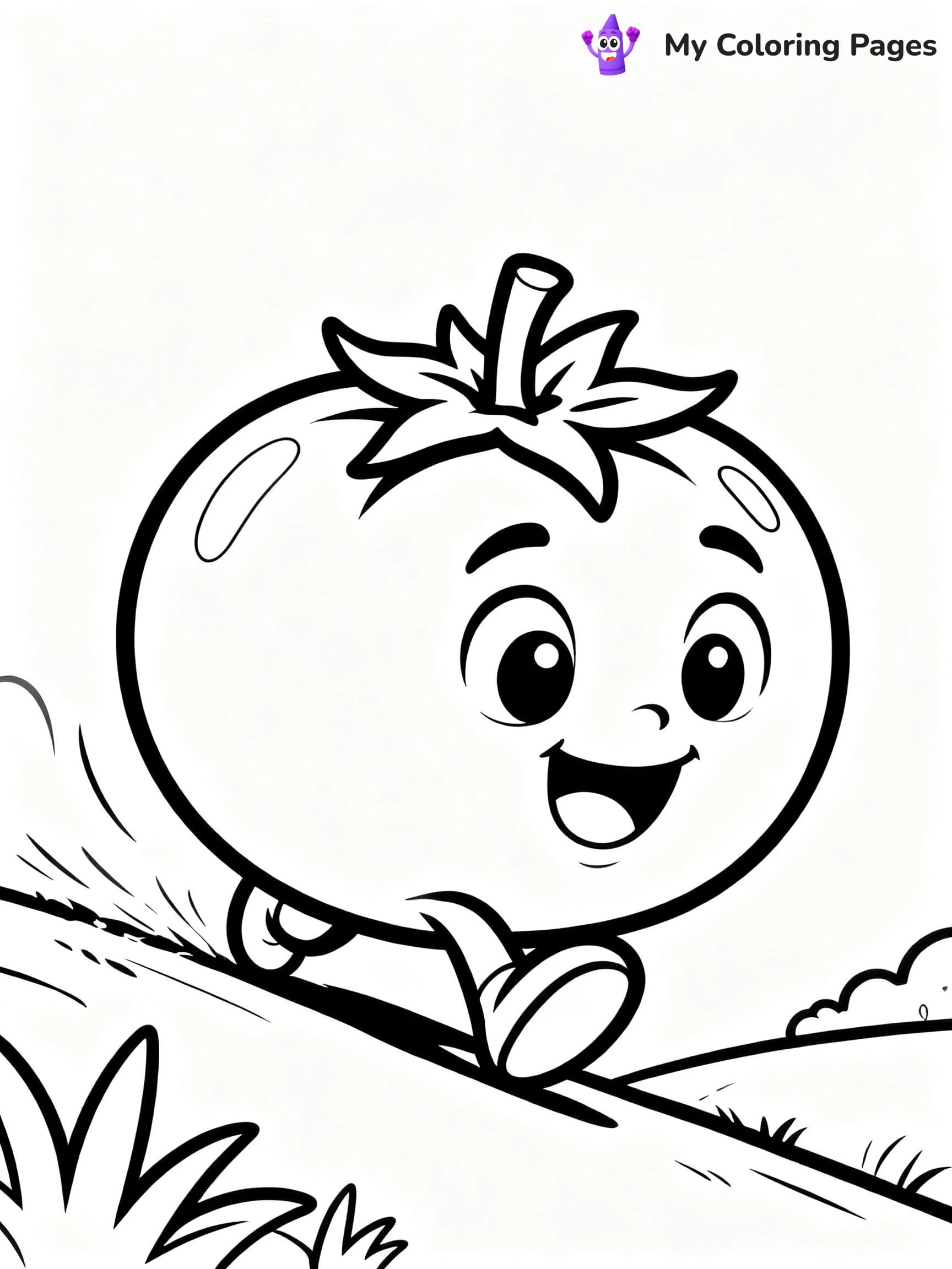 Preschool Vegetable Coloring Pages - 24
