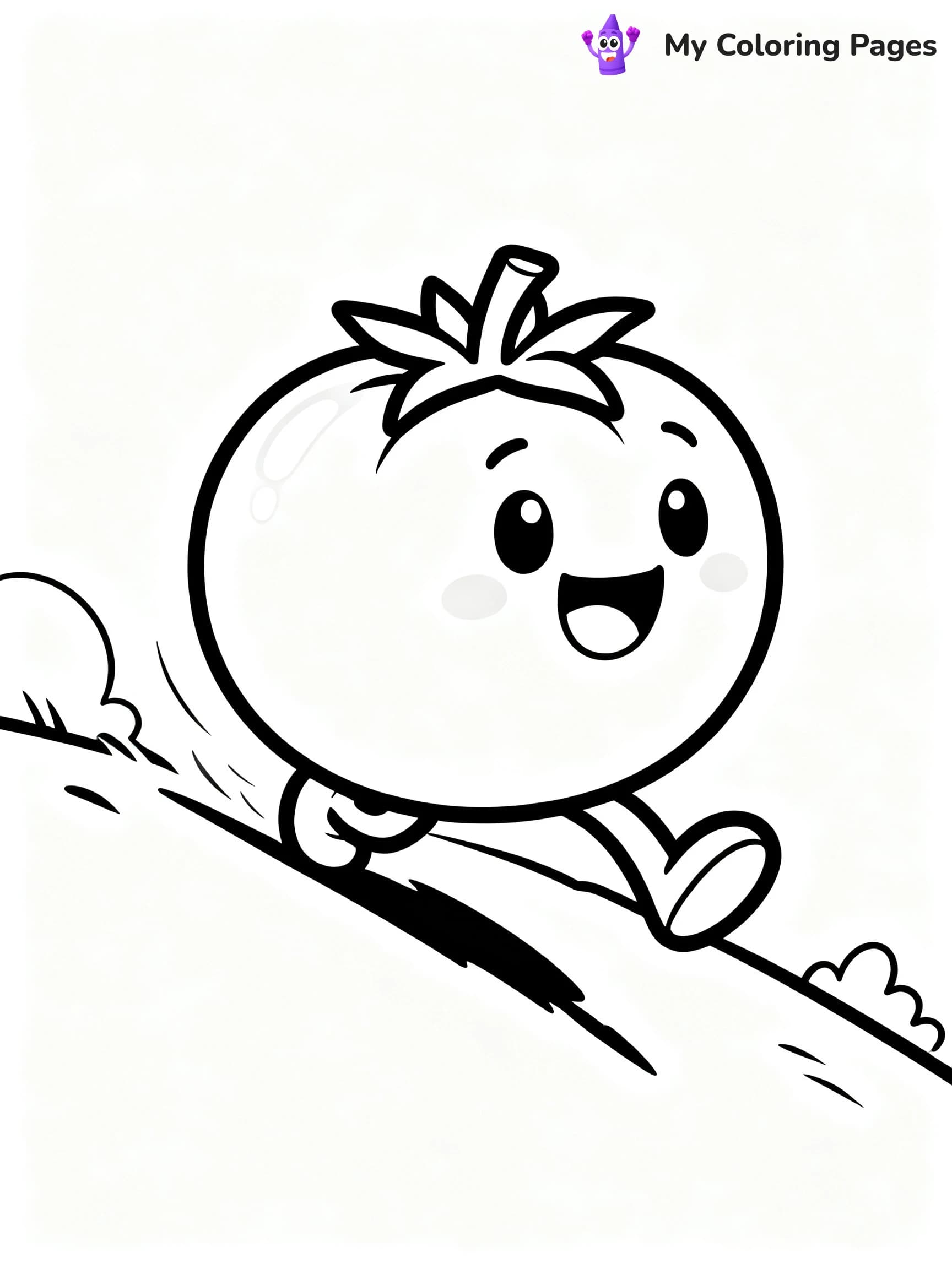 Preschool Vegetable Coloring Pages - 24