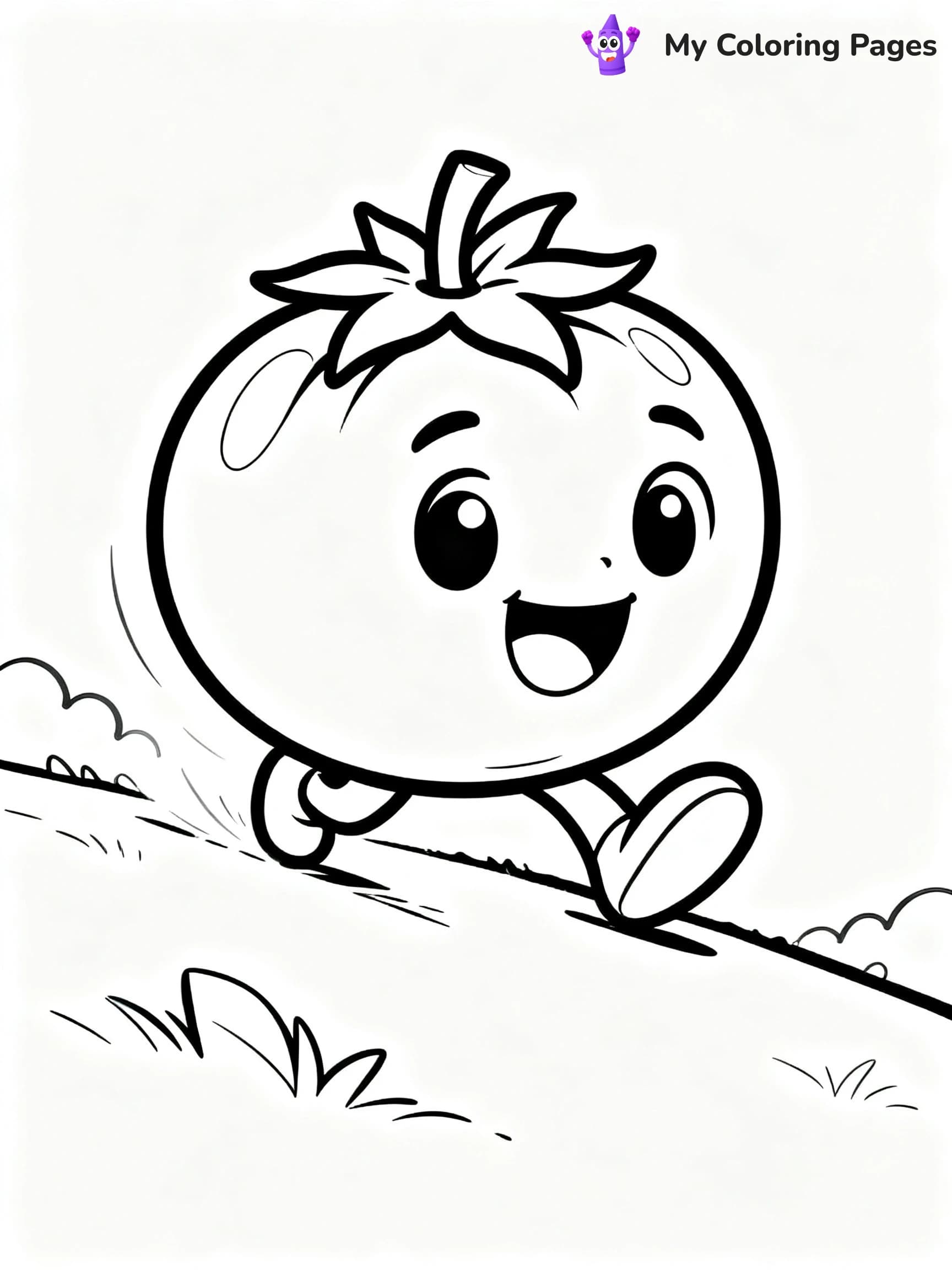 Preschool Vegetable Coloring Pages - 22