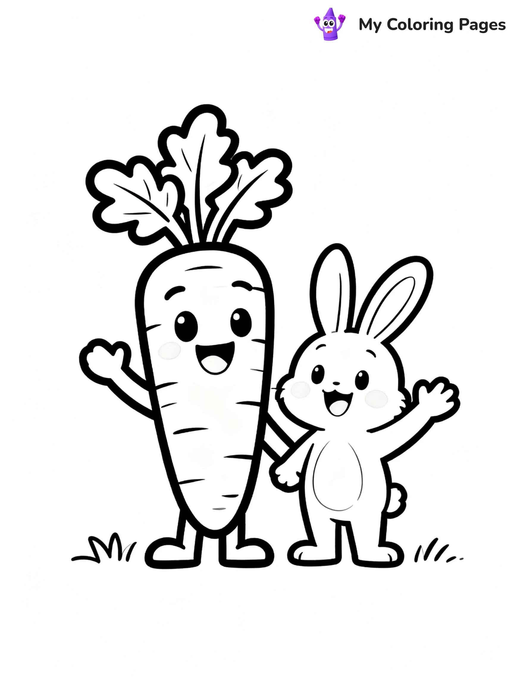 Preschool Vegetable Coloring Pages - 21