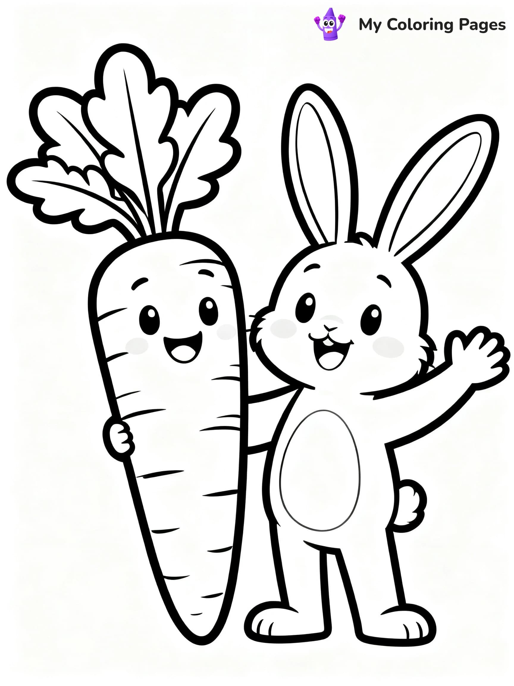 Preschool Vegetable Coloring Pages - 19