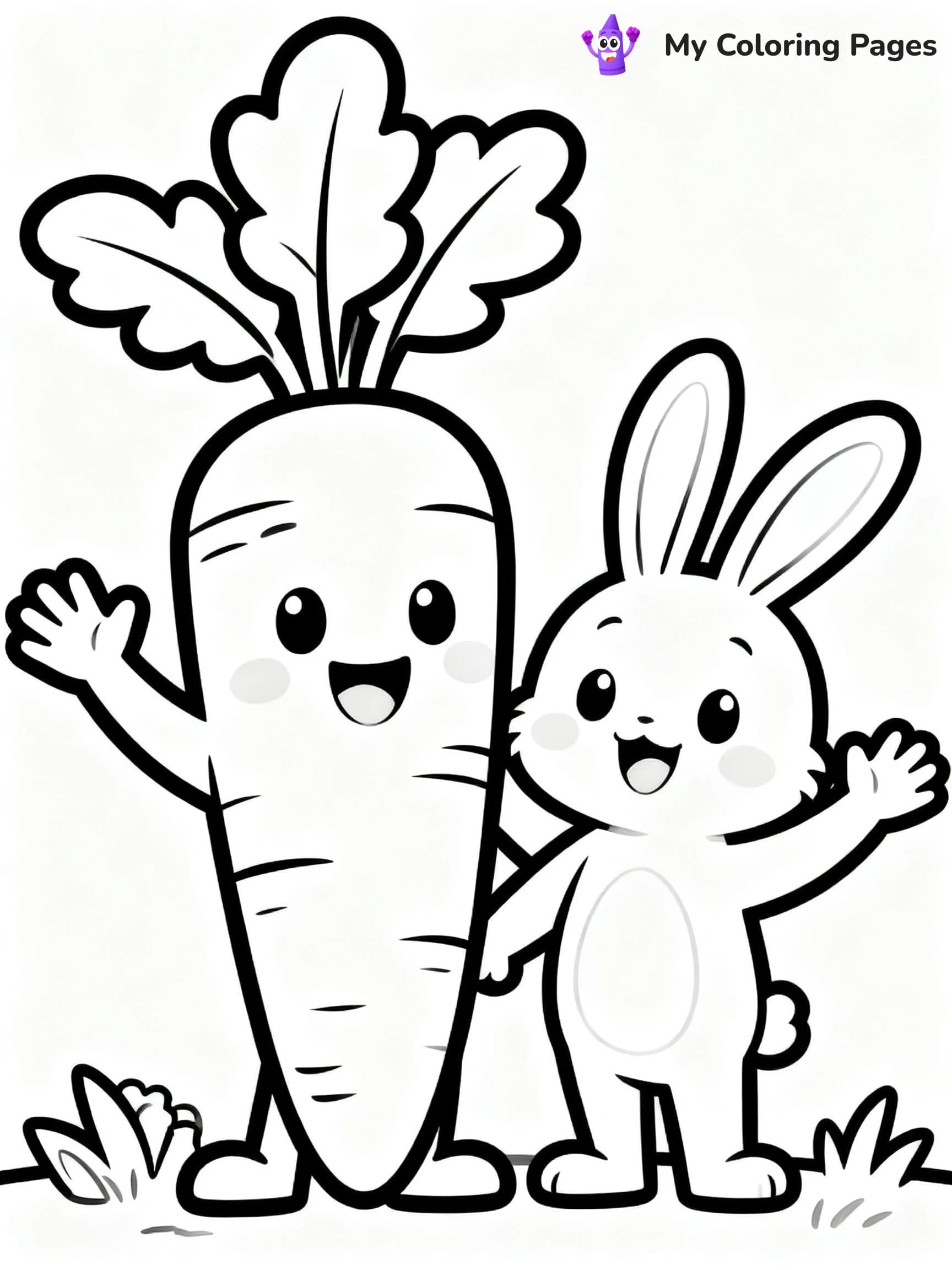 Preschool Vegetable Coloring Pages - 18