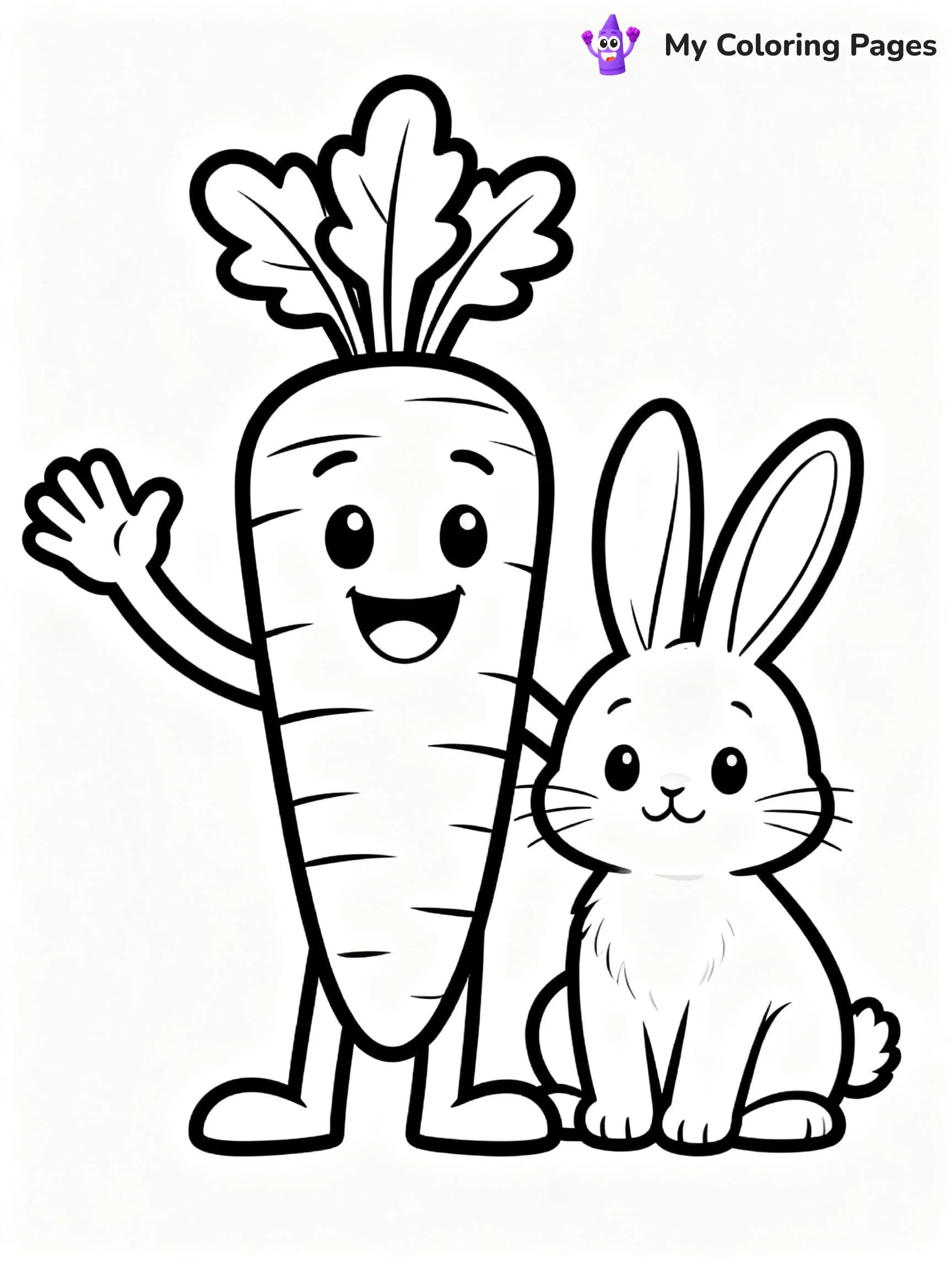 Preschool Vegetable Coloring Pages - 16