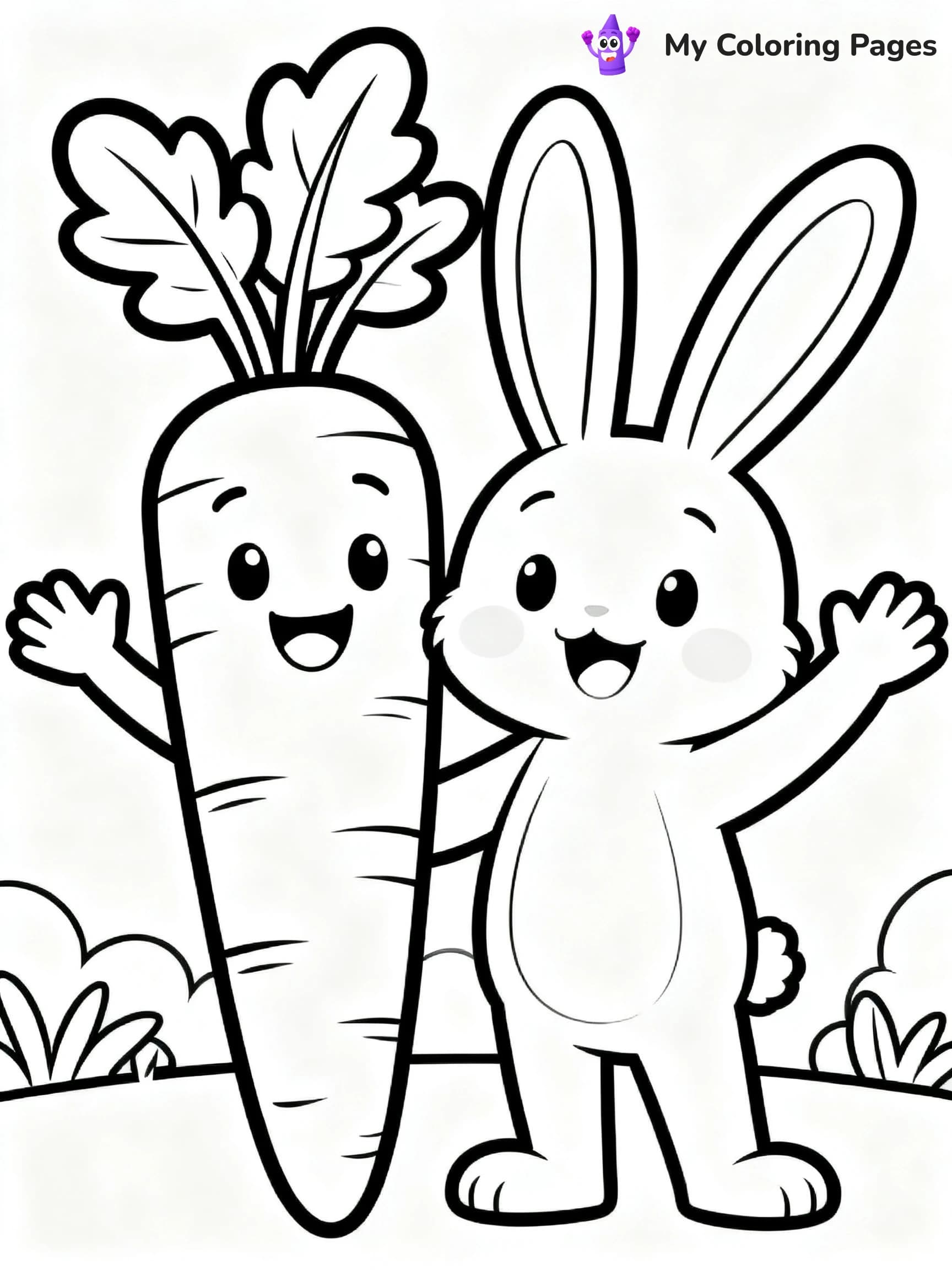 Preschool Vegetable Coloring Pages - 15