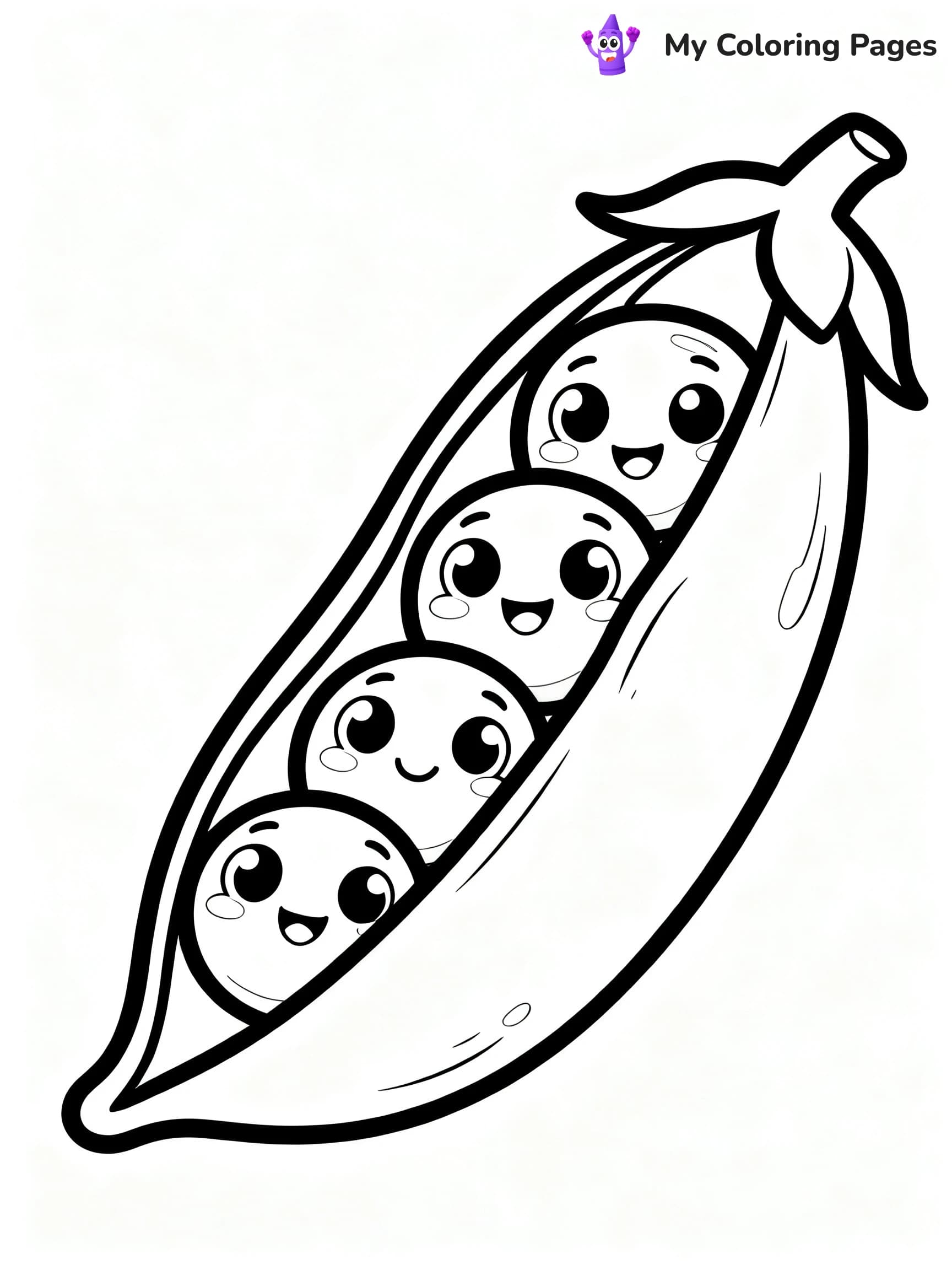 Preschool Vegetable Coloring Pages - 12