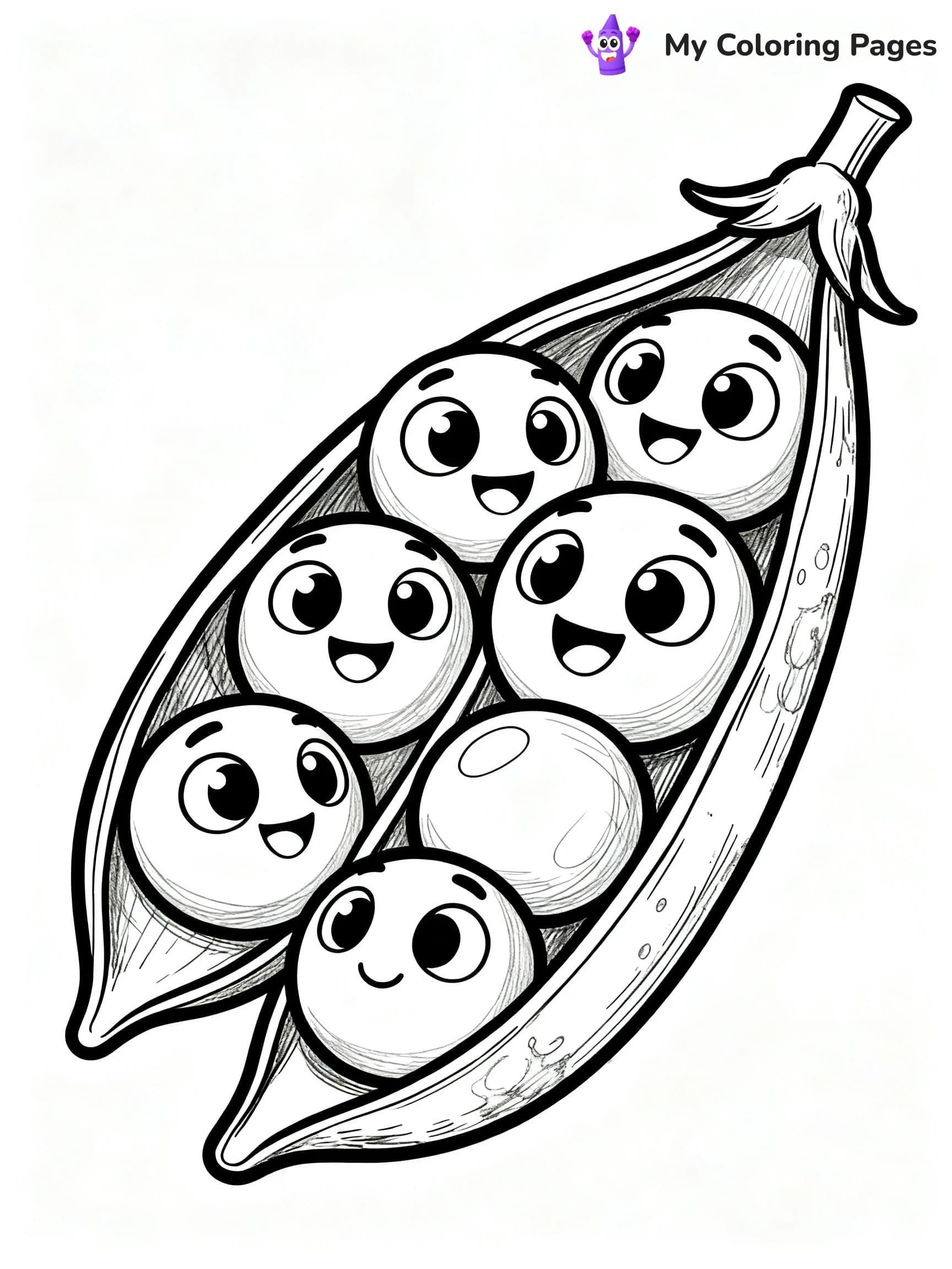 Preschool Vegetable Coloring Pages - 11