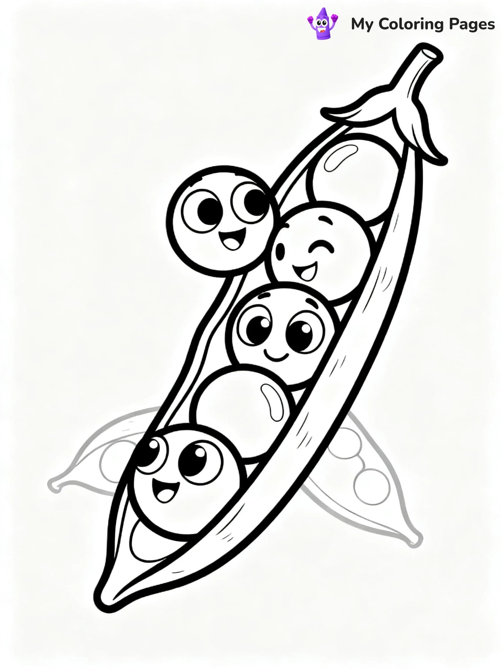Preschool Vegetable Coloring Pages - 10