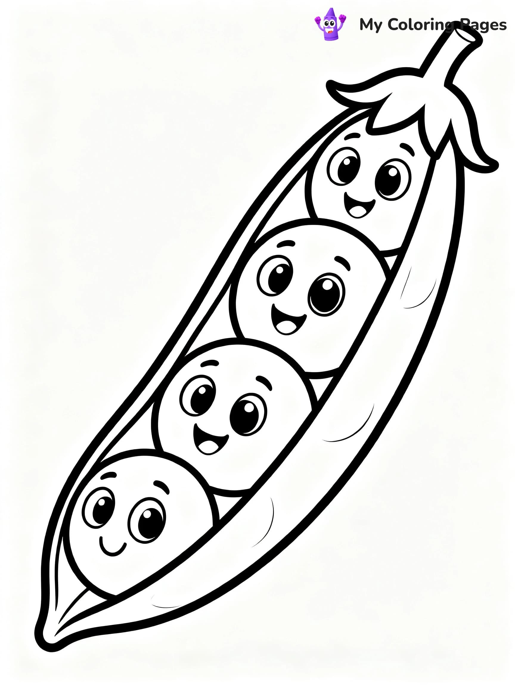 Preschool Vegetable Coloring Pages - 9