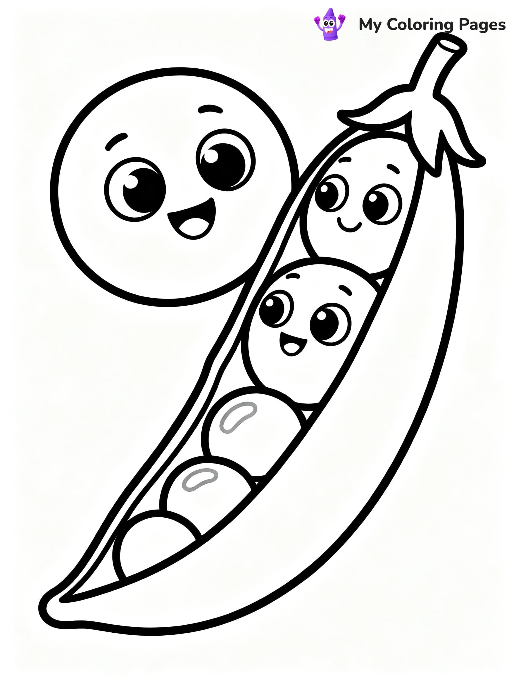 Preschool Vegetable Coloring Pages - 8