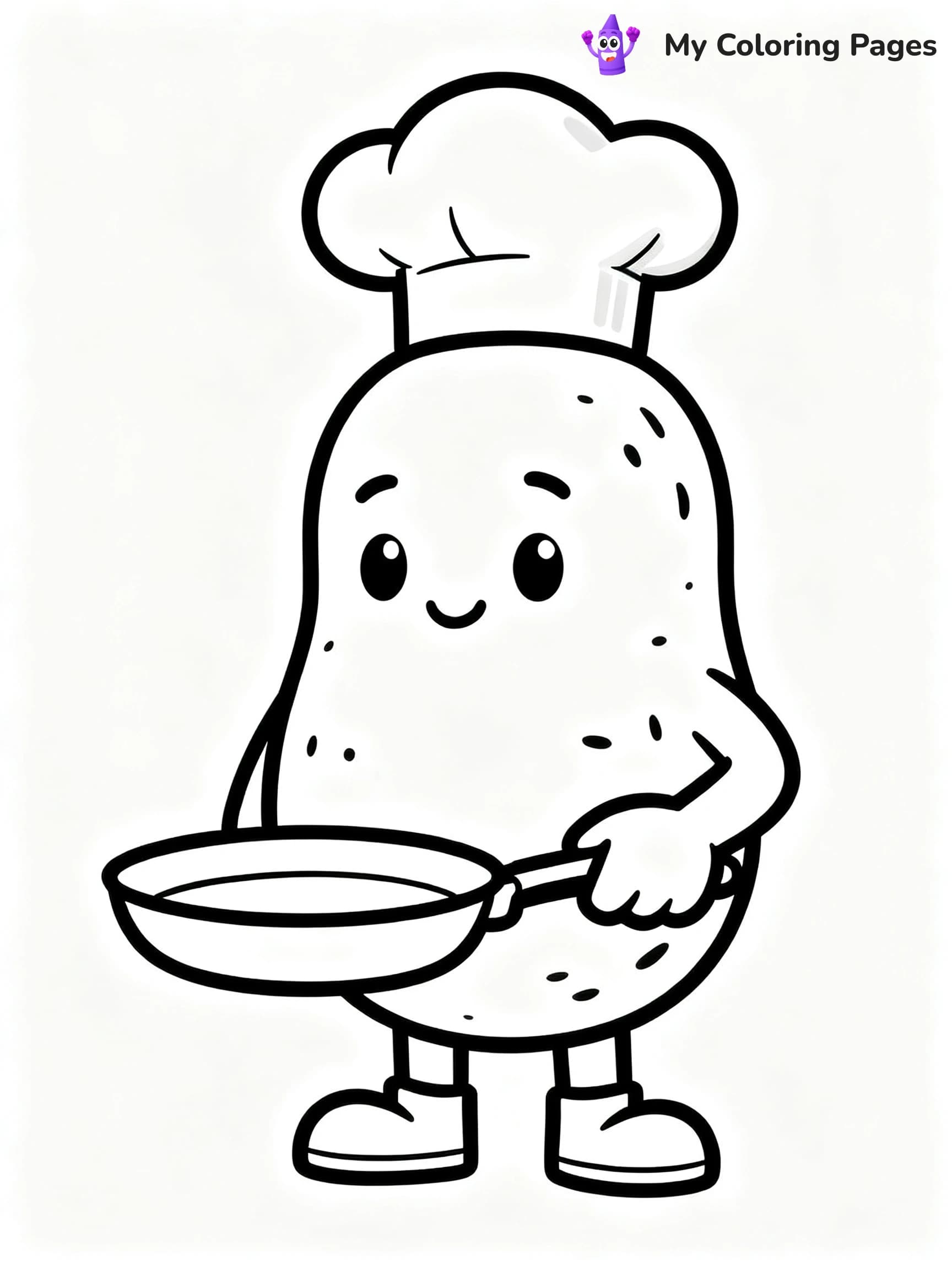 Preschool Vegetable Coloring Pages - 7