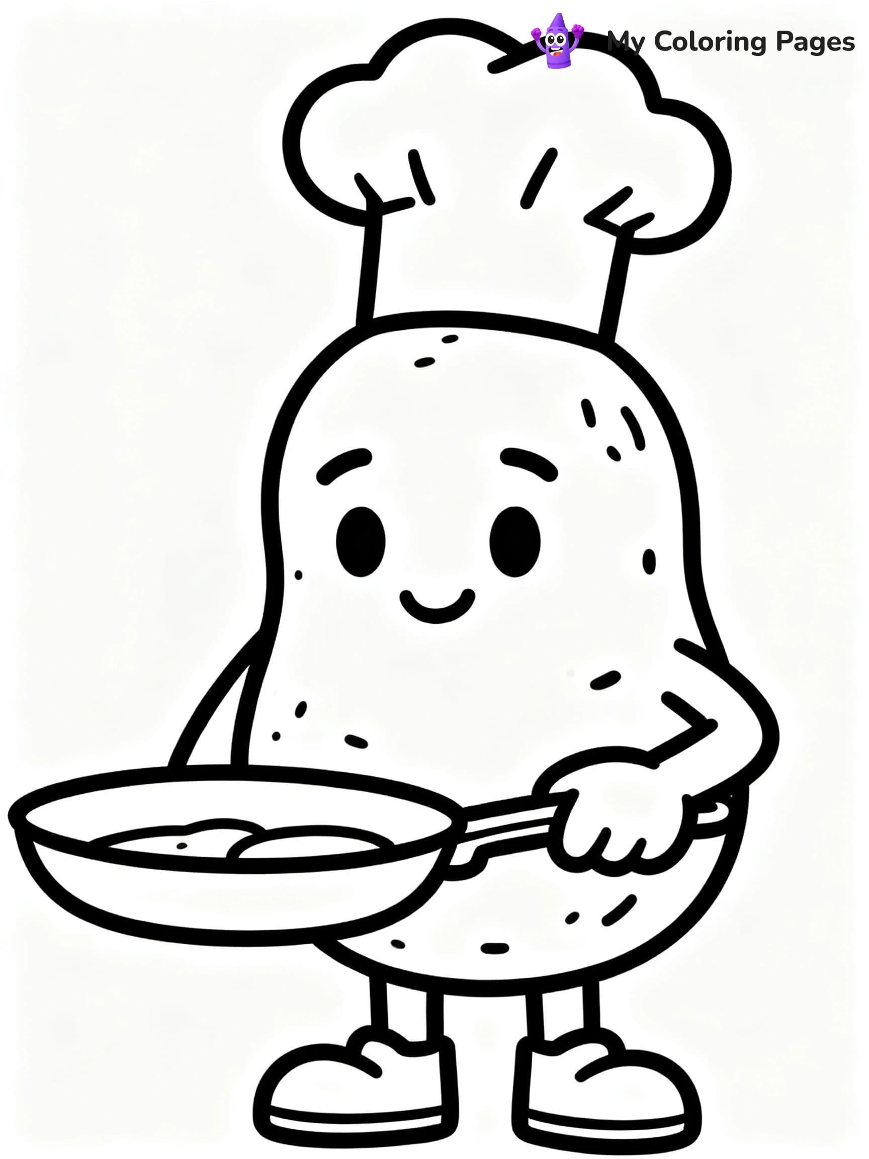 Preschool Vegetable Coloring Pages - 6