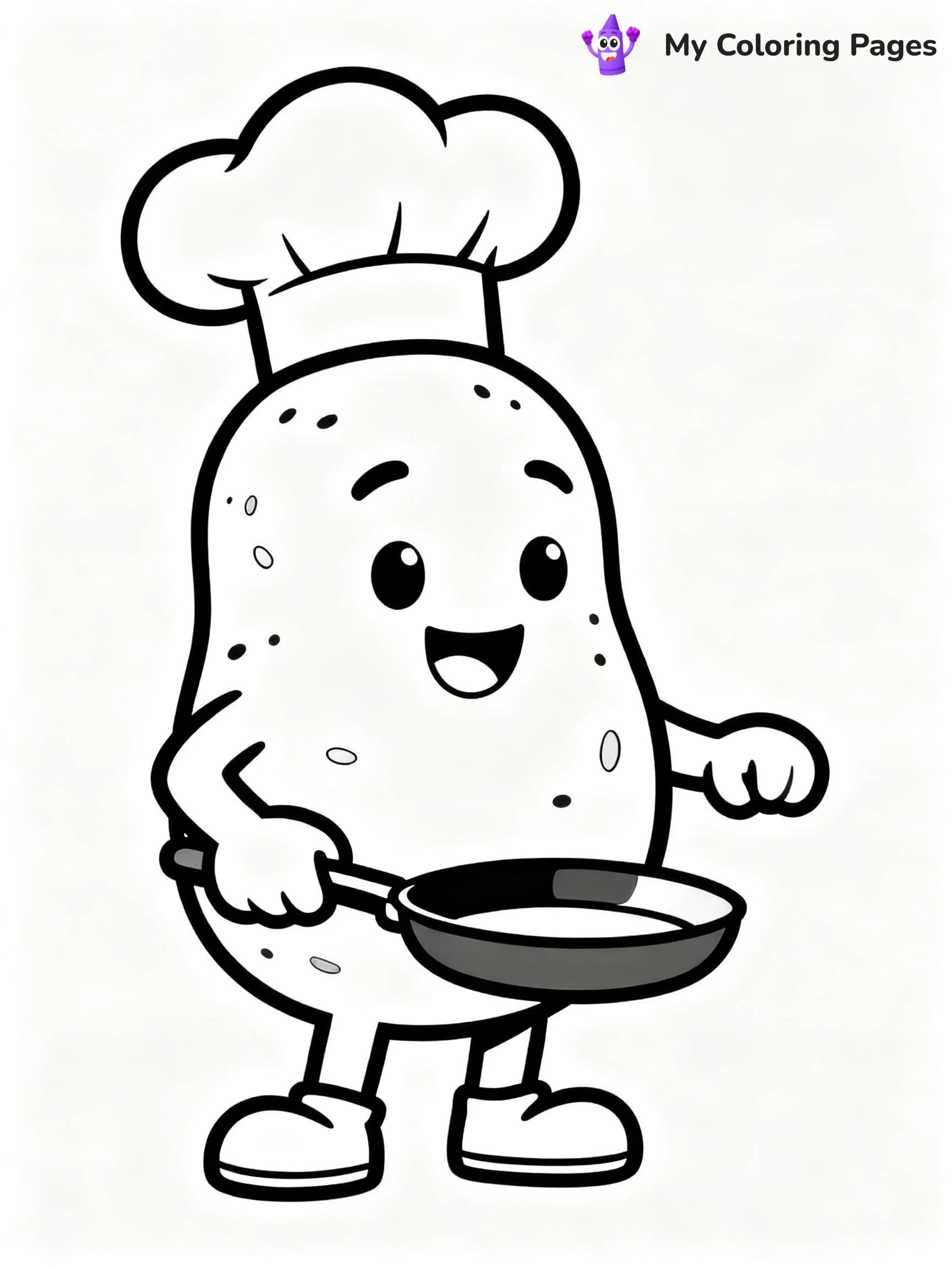 Preschool Vegetable Coloring Pages - 5