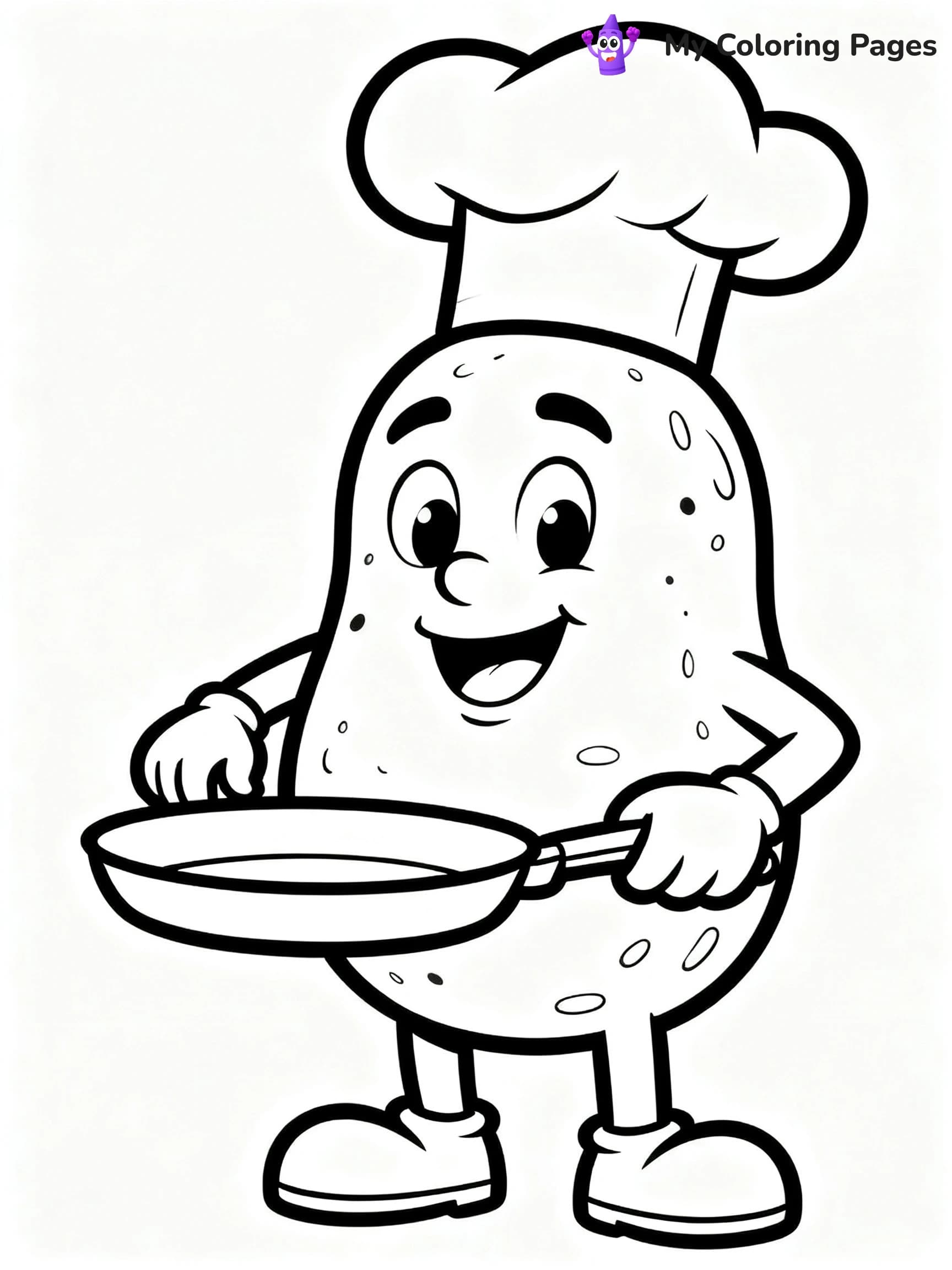 Preschool Vegetable Coloring Pages - 4