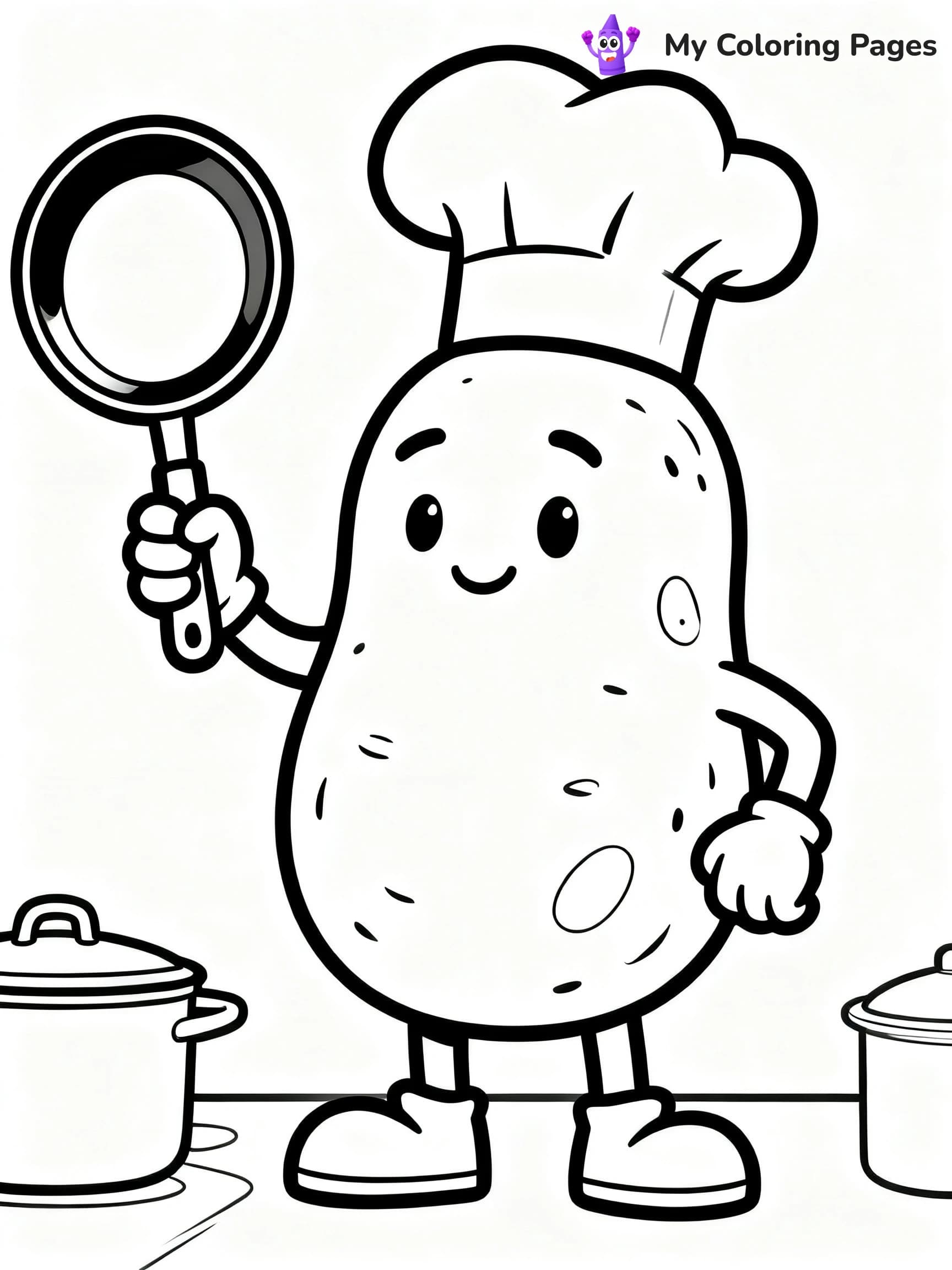 Preschool Vegetable Coloring Pages - 3