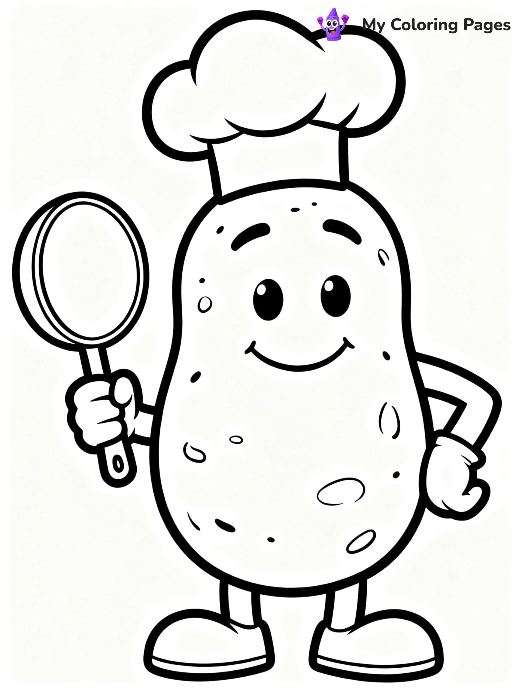 Preschool Vegetable Coloring Pages - 1