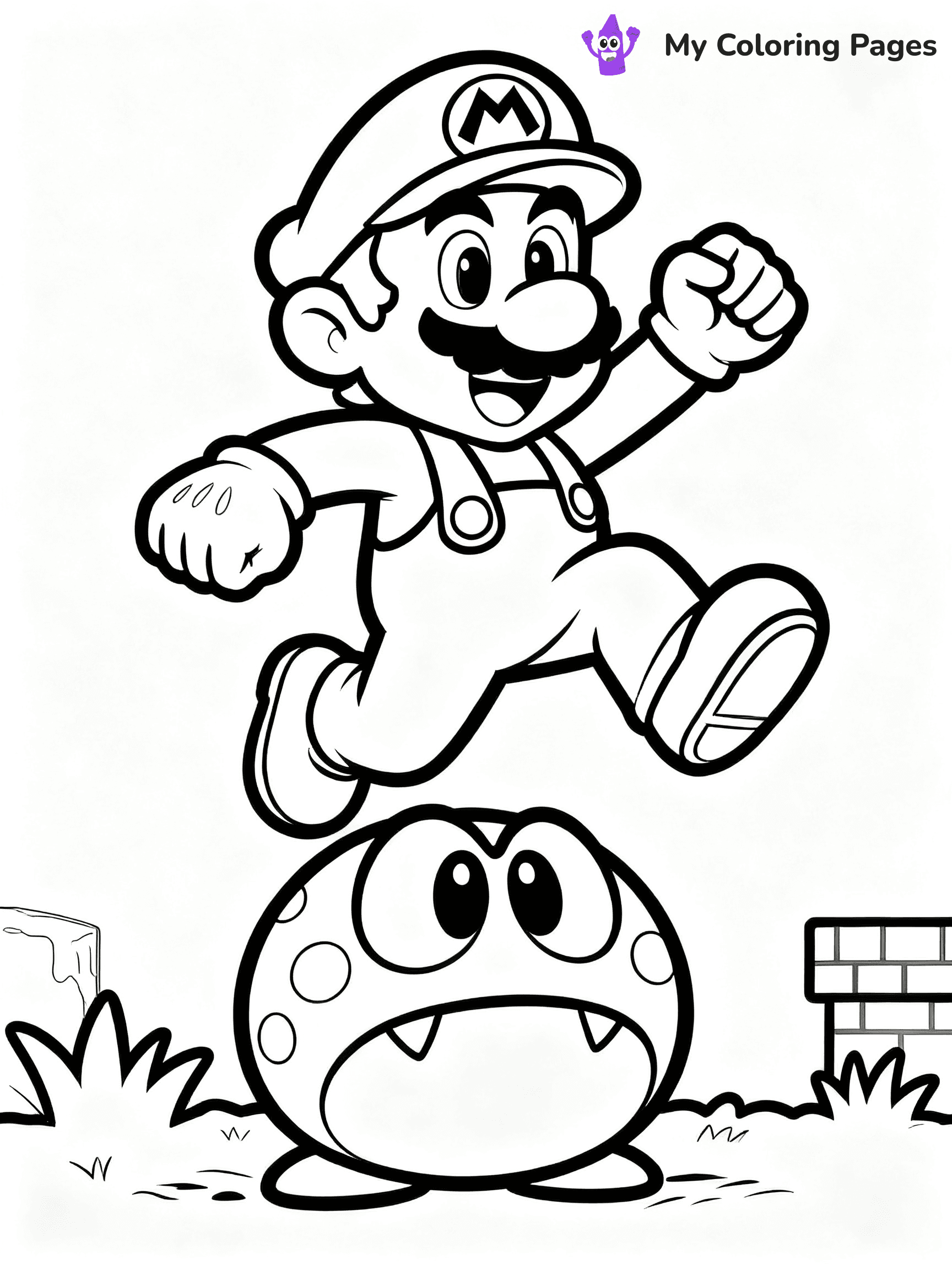Toad Coloring Pages - 21