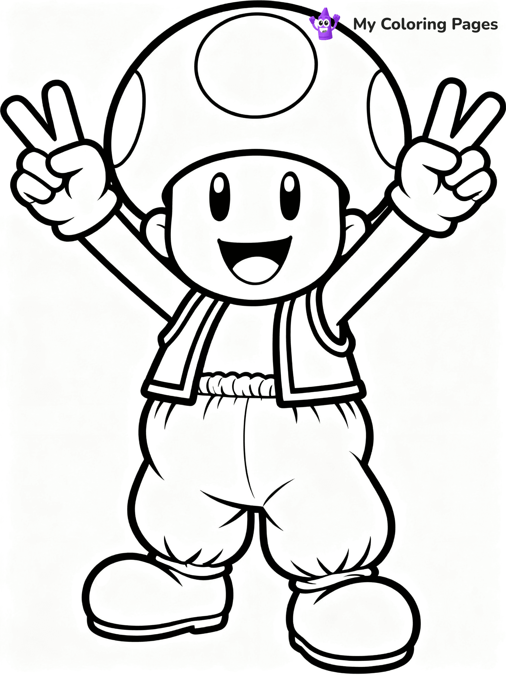Toad Coloring Pages - 11