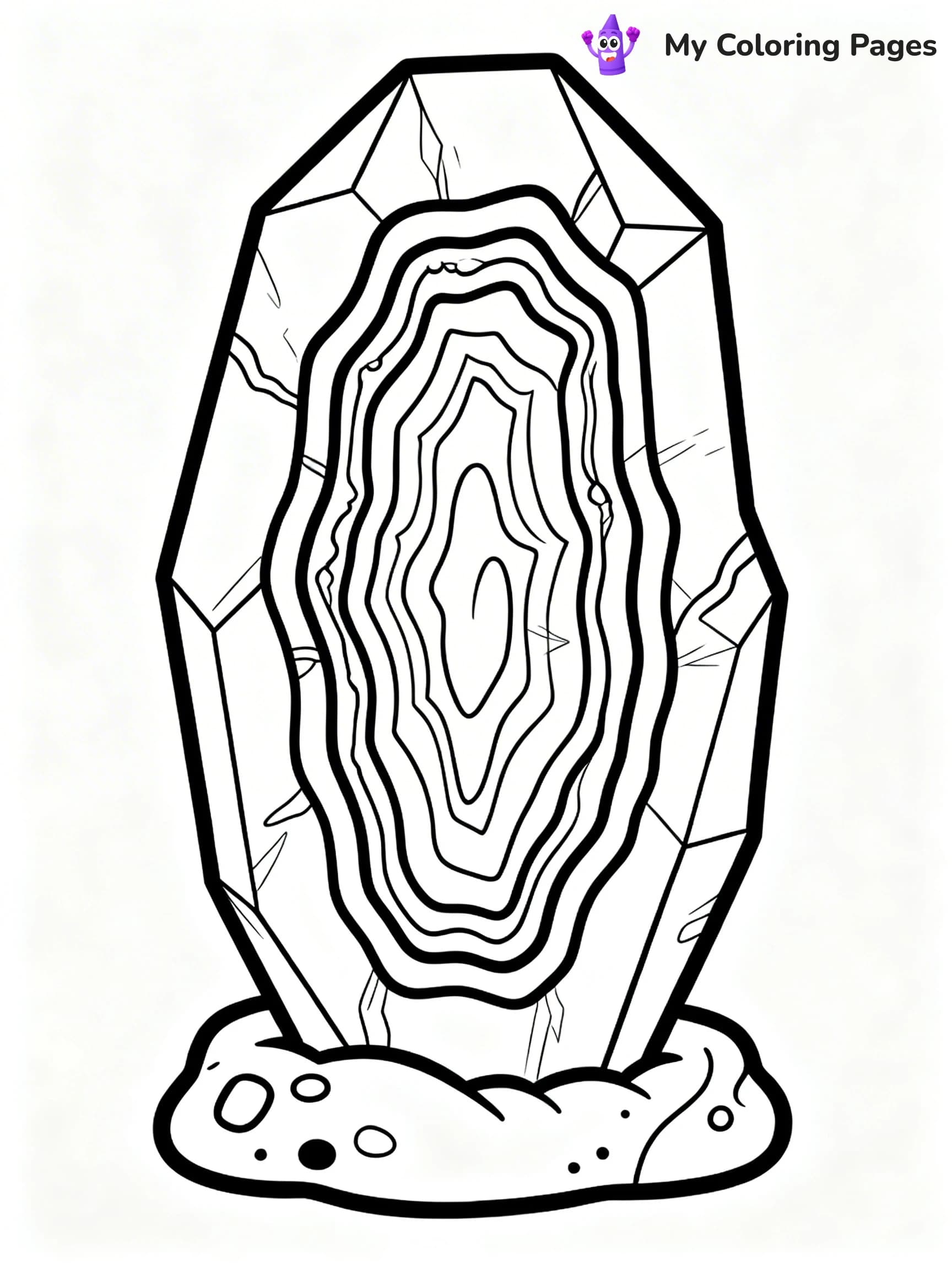 Rock Coloring Pages - 1