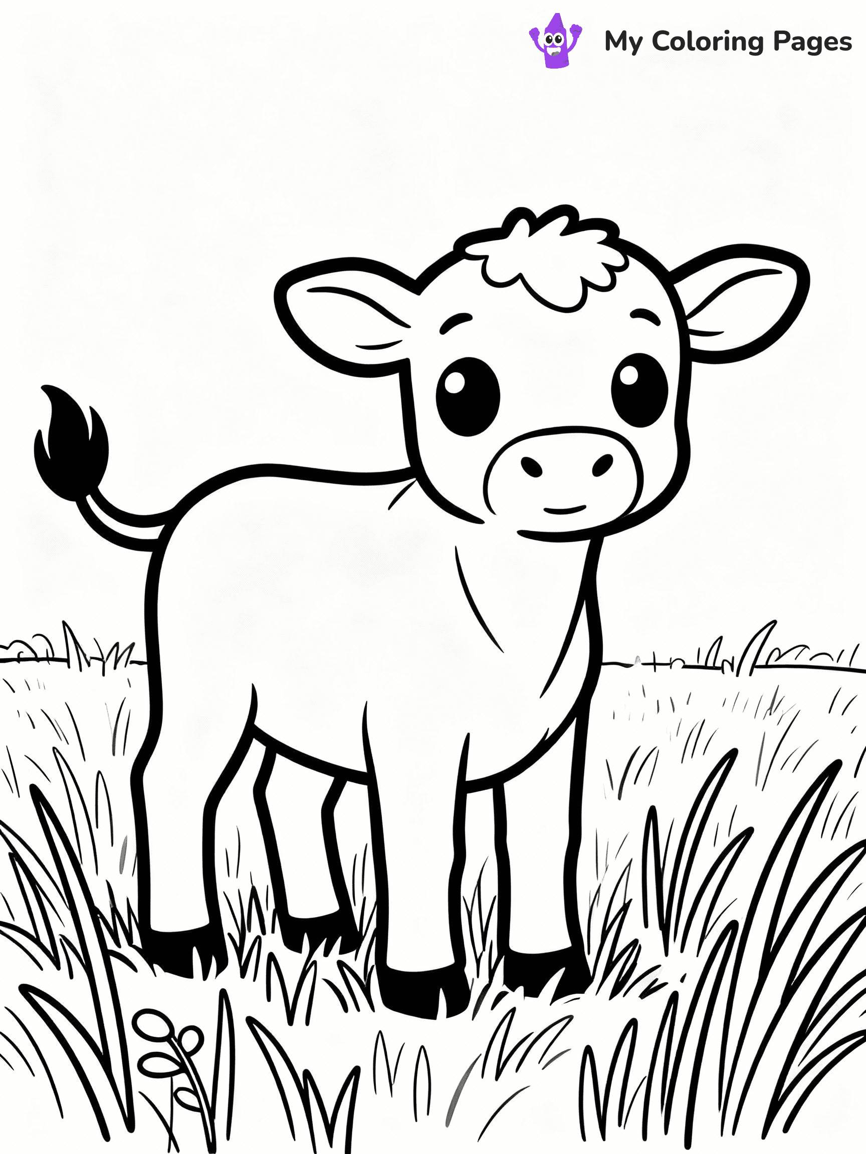 Cow Coloring Pages - 50