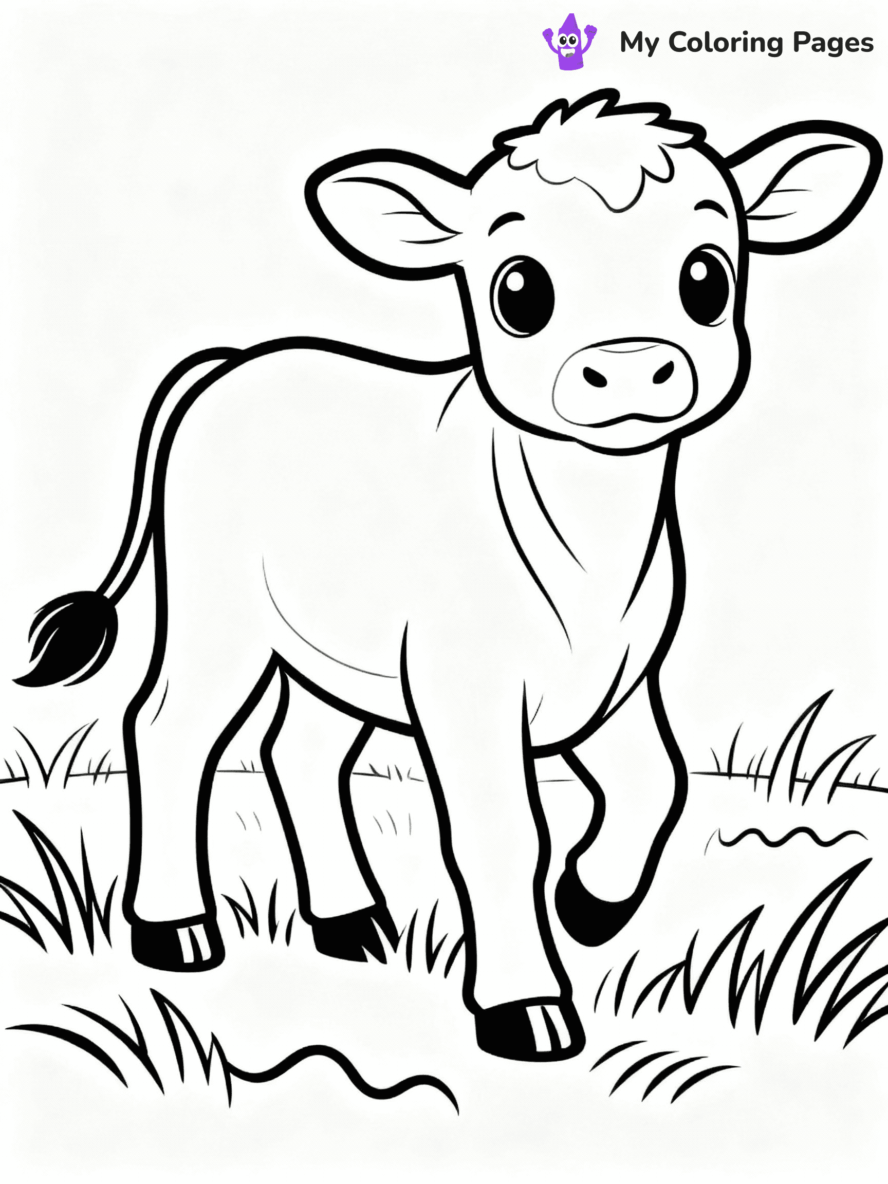 Cow Coloring Pages - 49