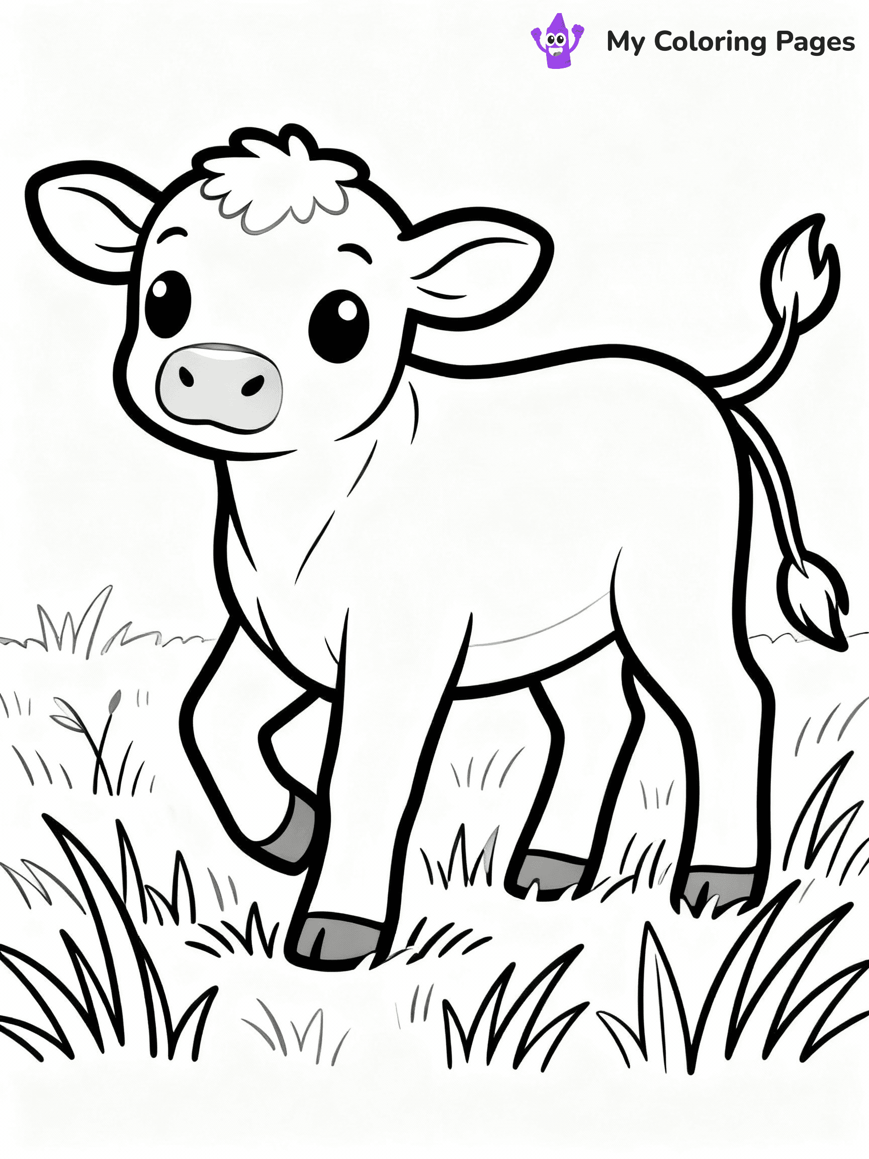 Cow Coloring Pages - 48