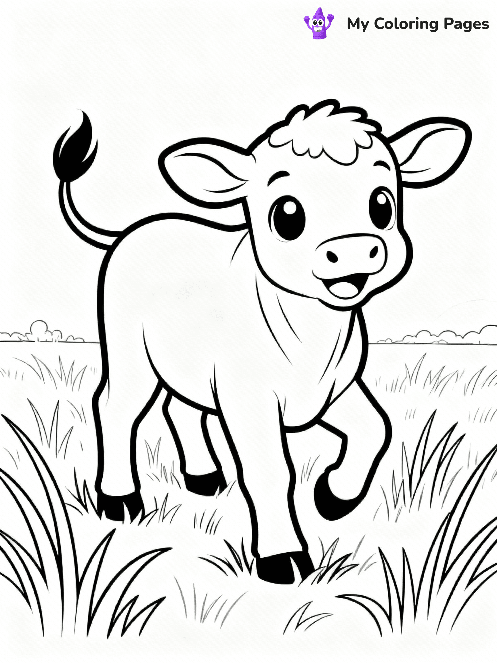 Cow Coloring Pages - 47