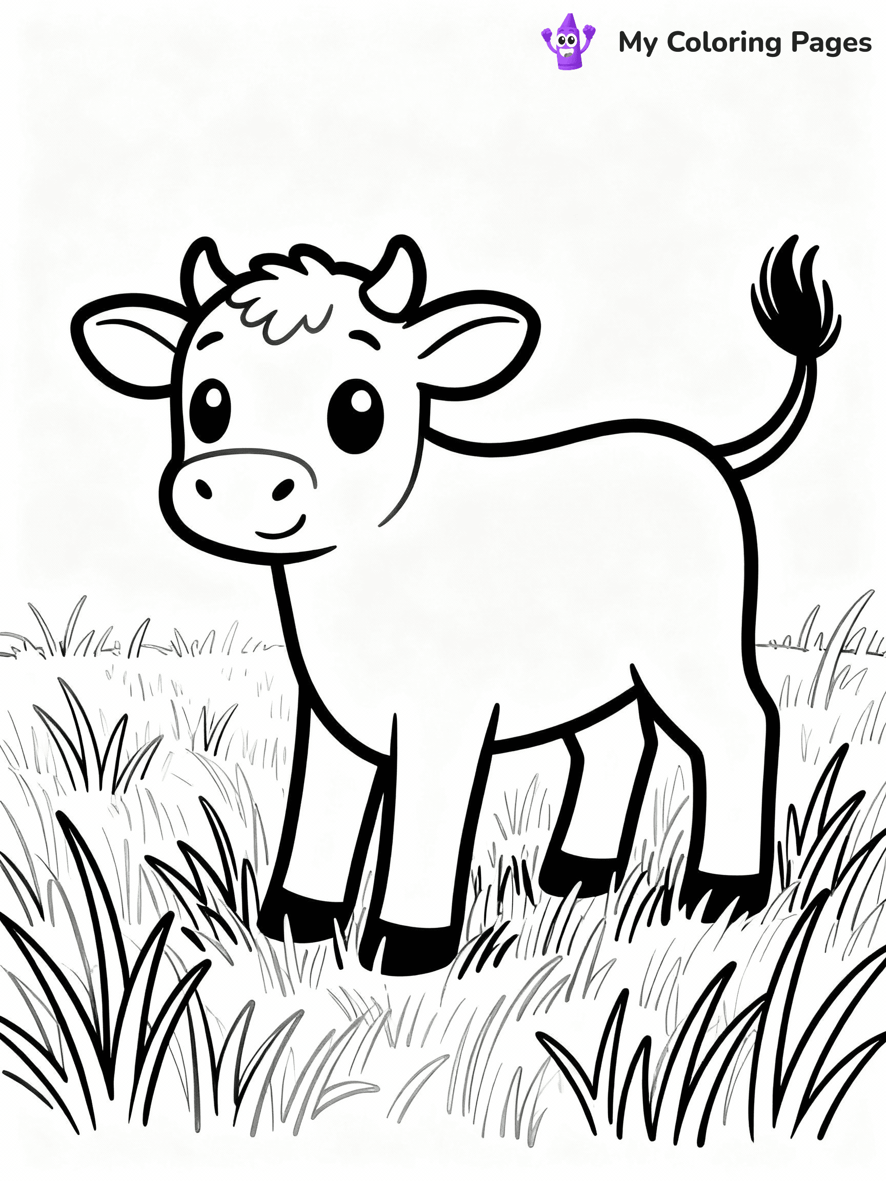 Cow Coloring Pages - 44
