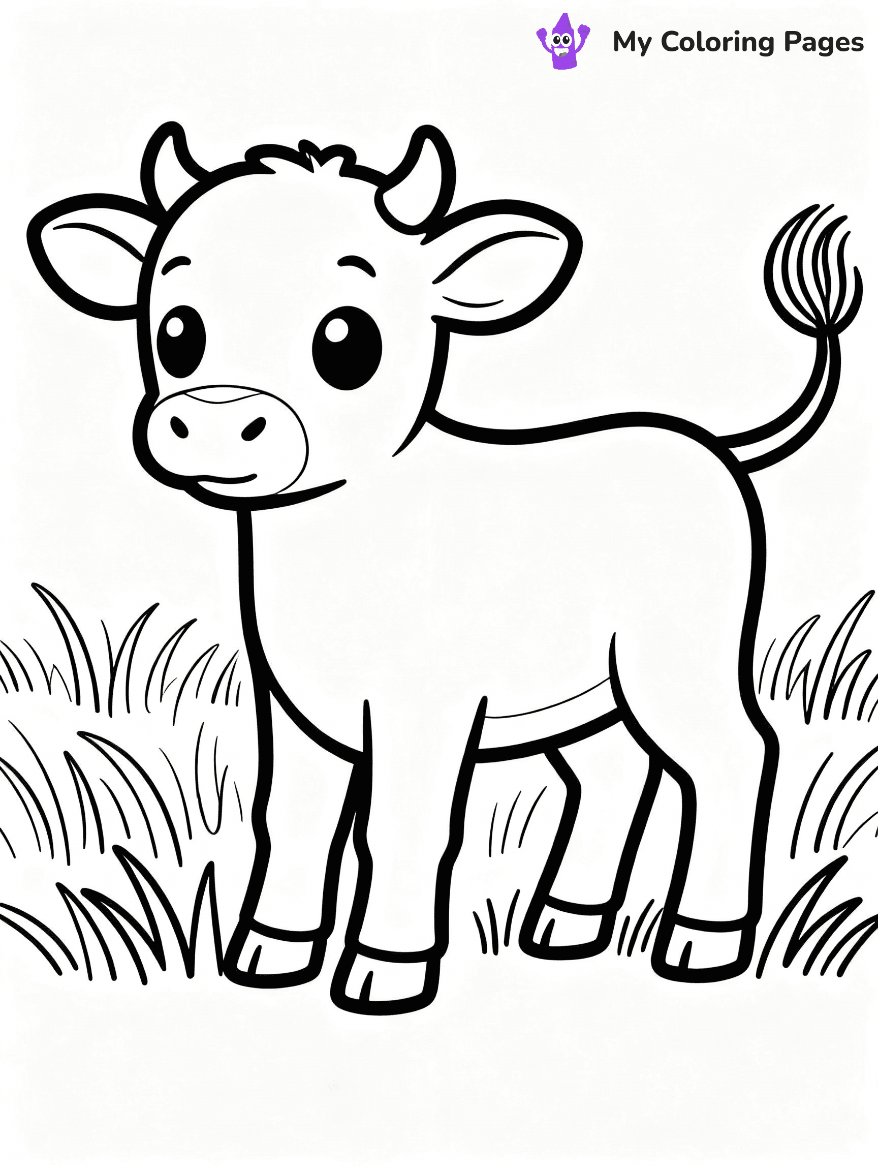 Cow Coloring Pages - 42
