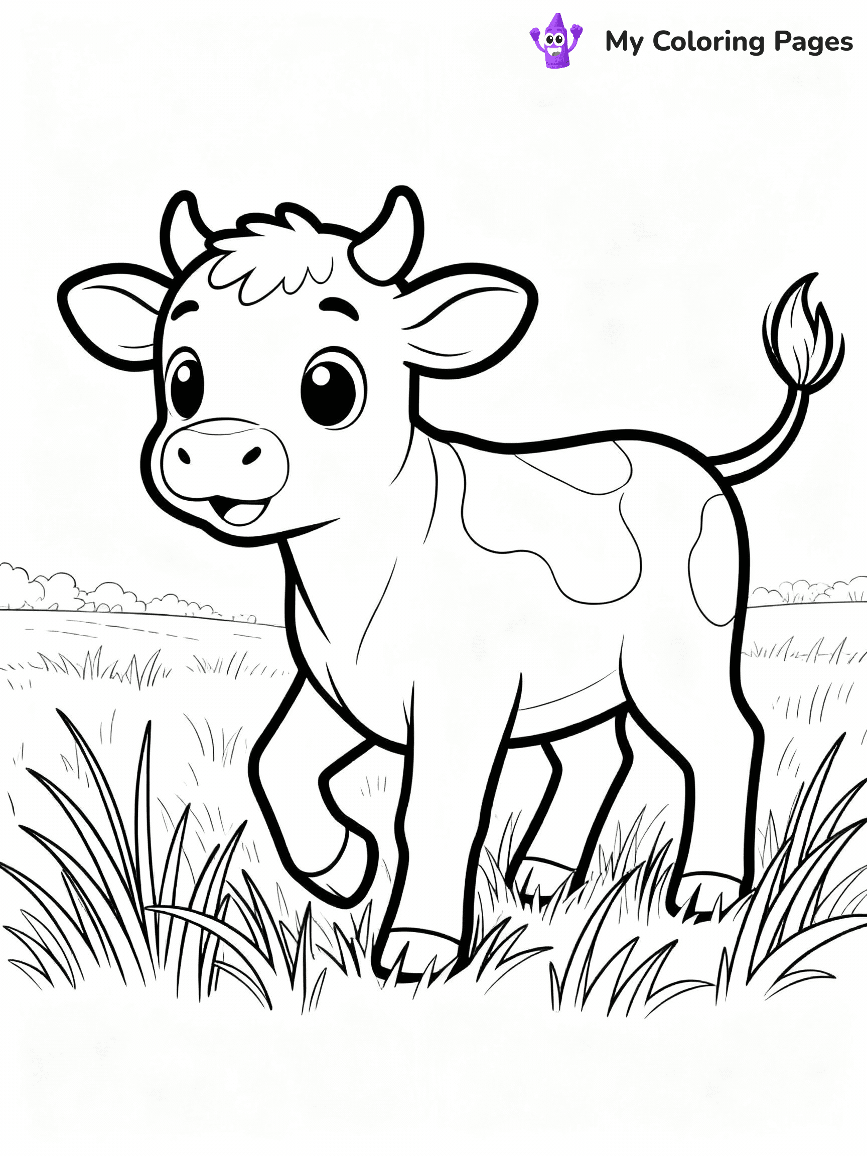 Cow Coloring Pages - 41