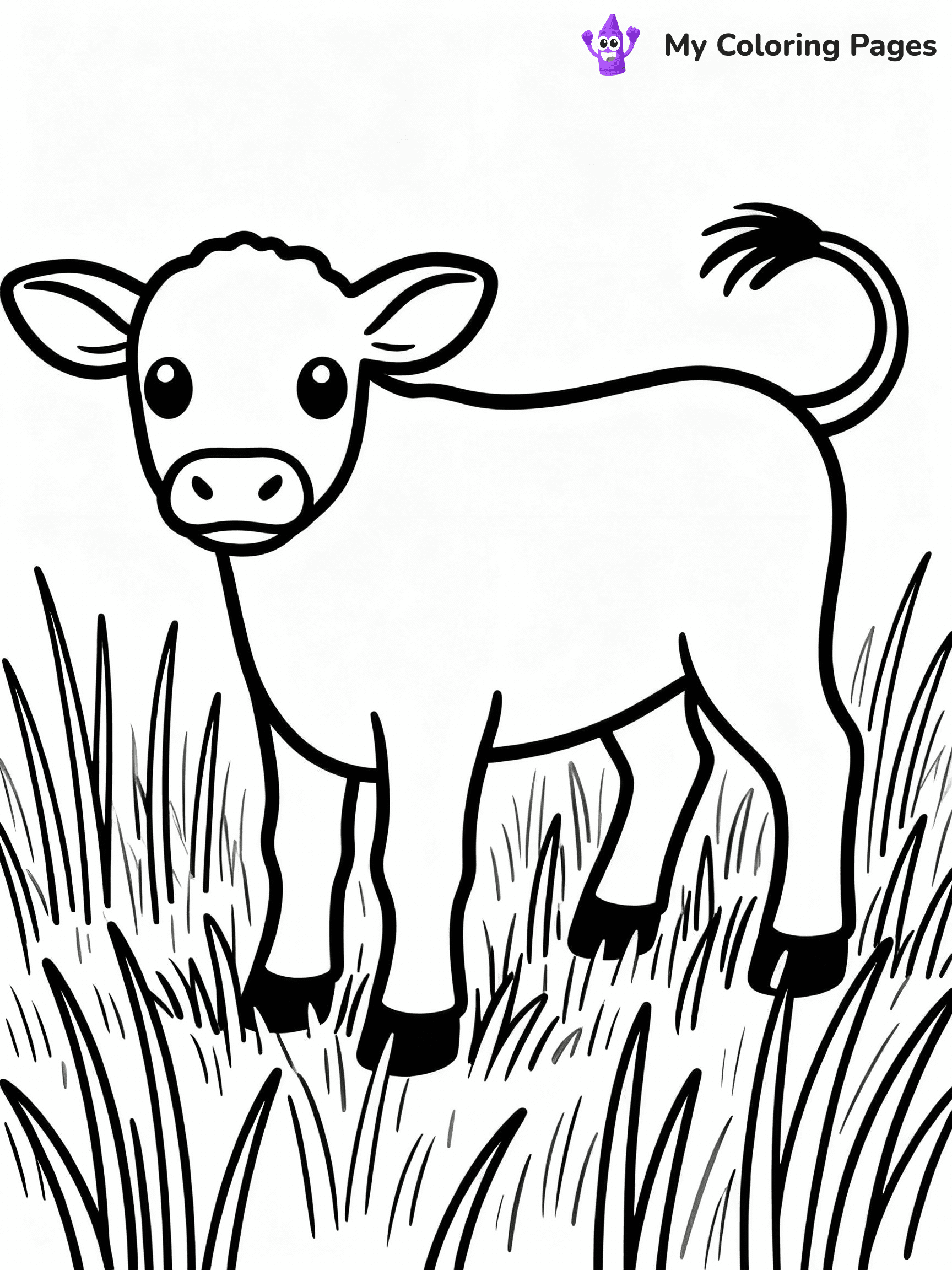 Cow Coloring Pages - 39
