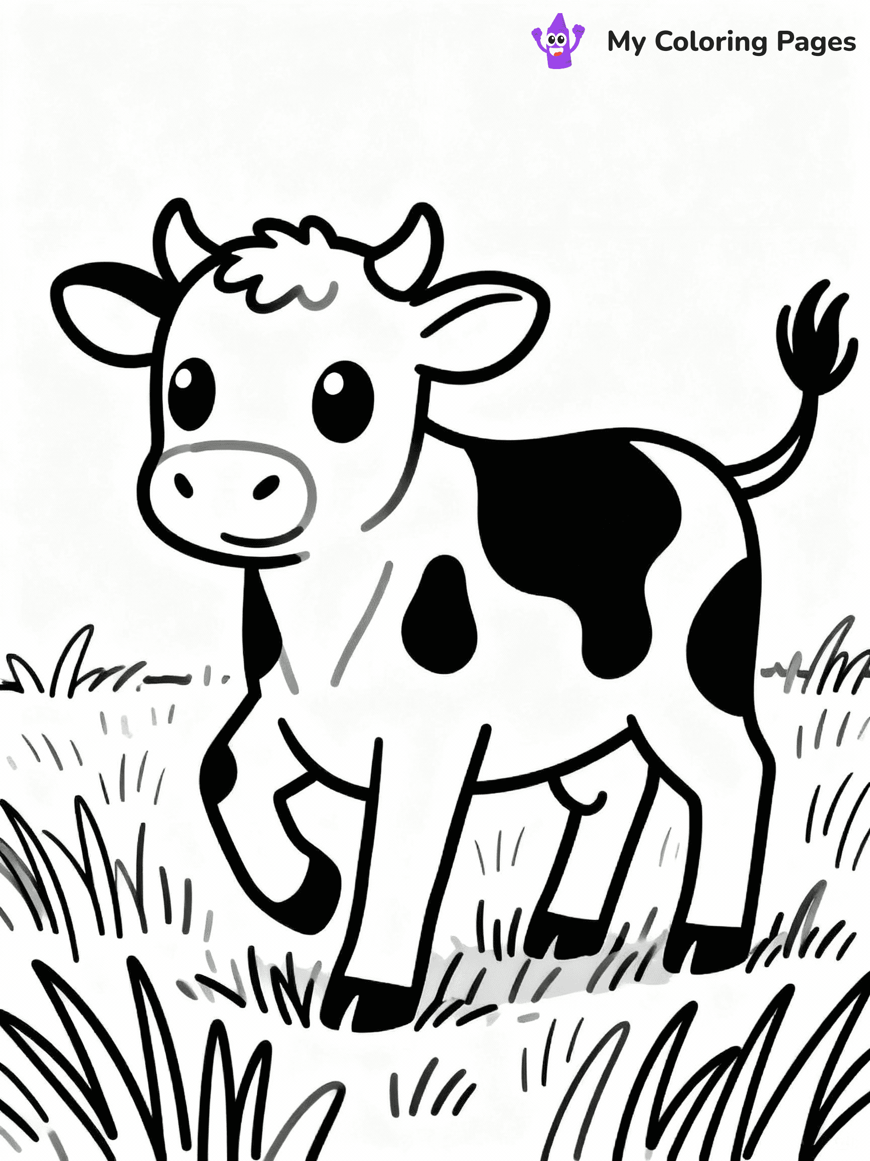 Cow Coloring Pages - 36