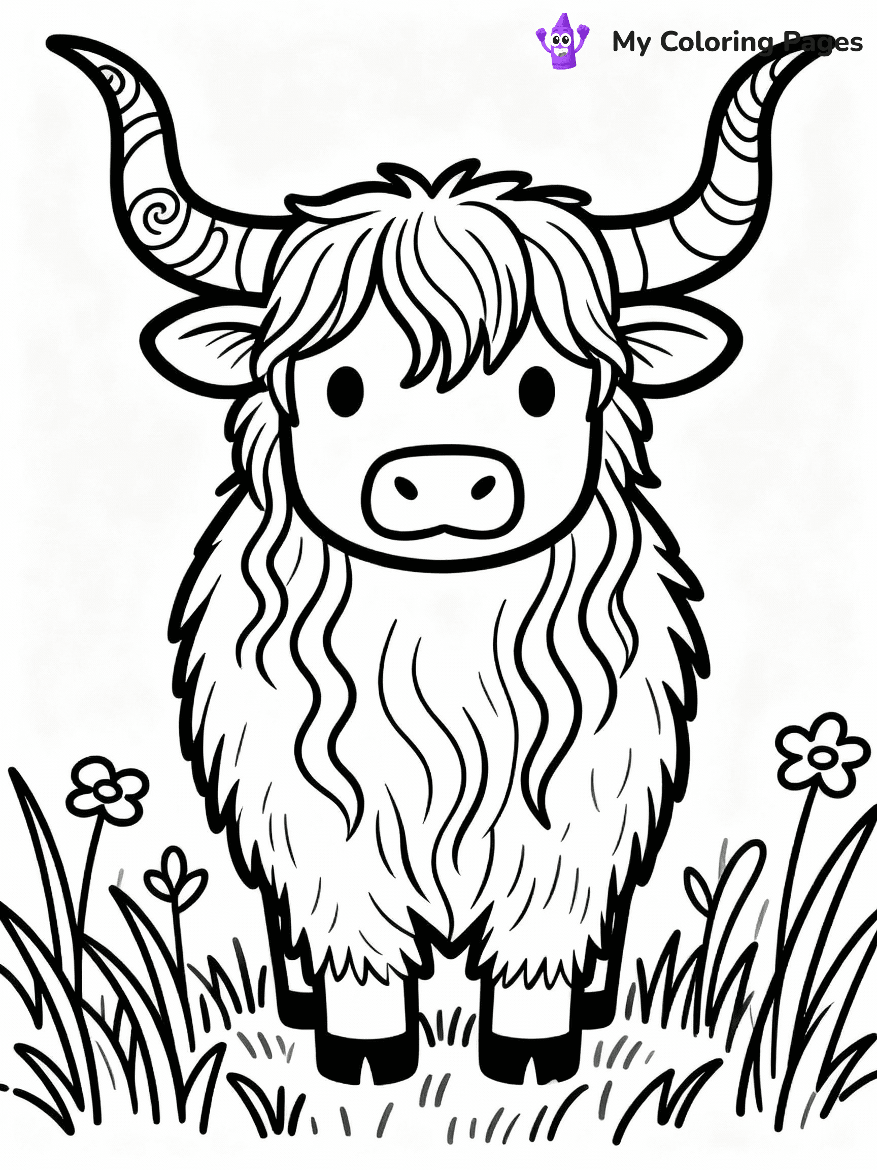 Cow Coloring Pages - 34