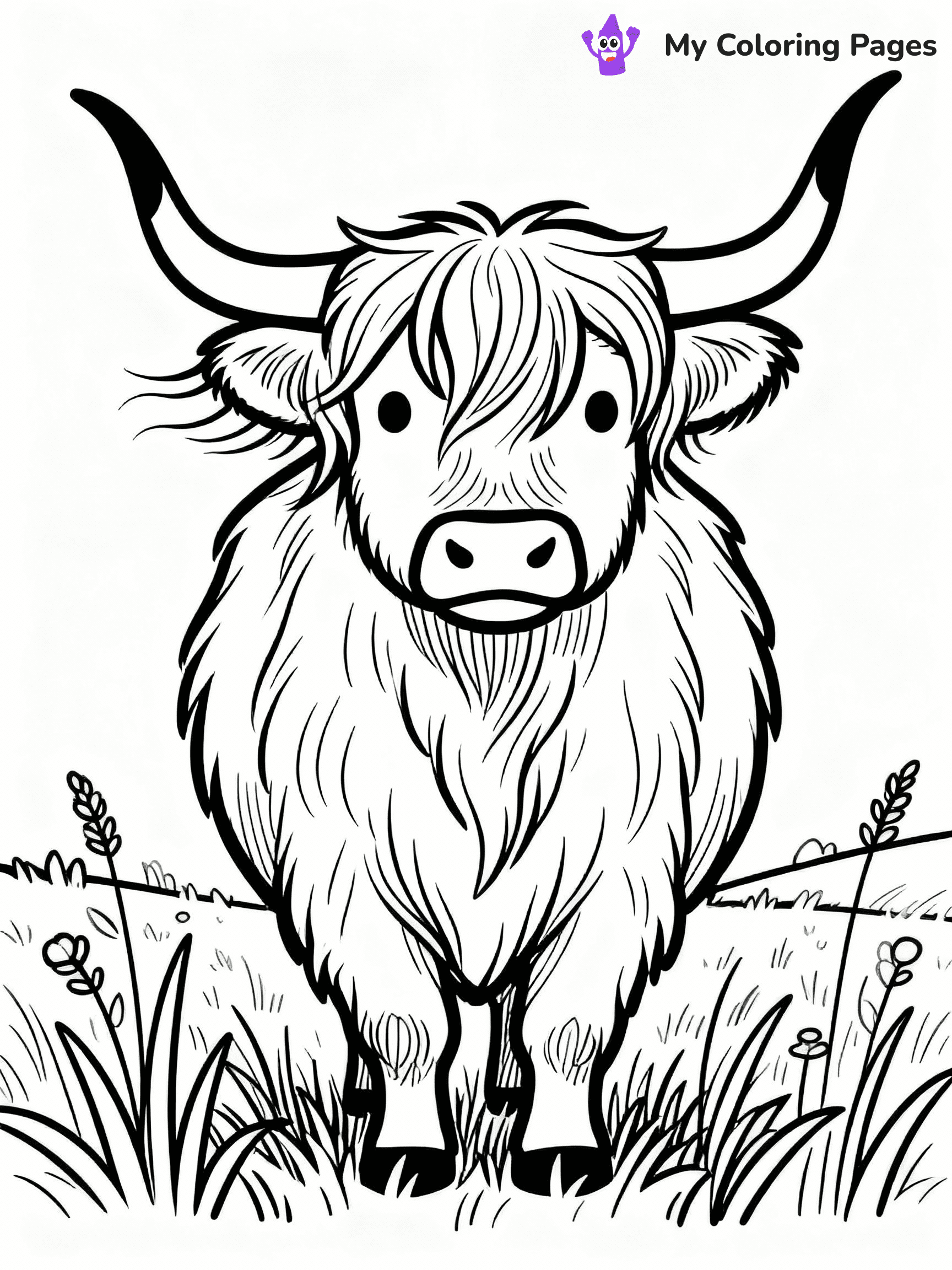 Cow Coloring Pages - 28